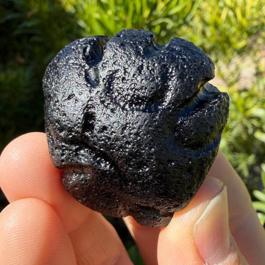 Large Philippinite Tektite, Rare Natural Impact Glass Space Stone, 55.55g