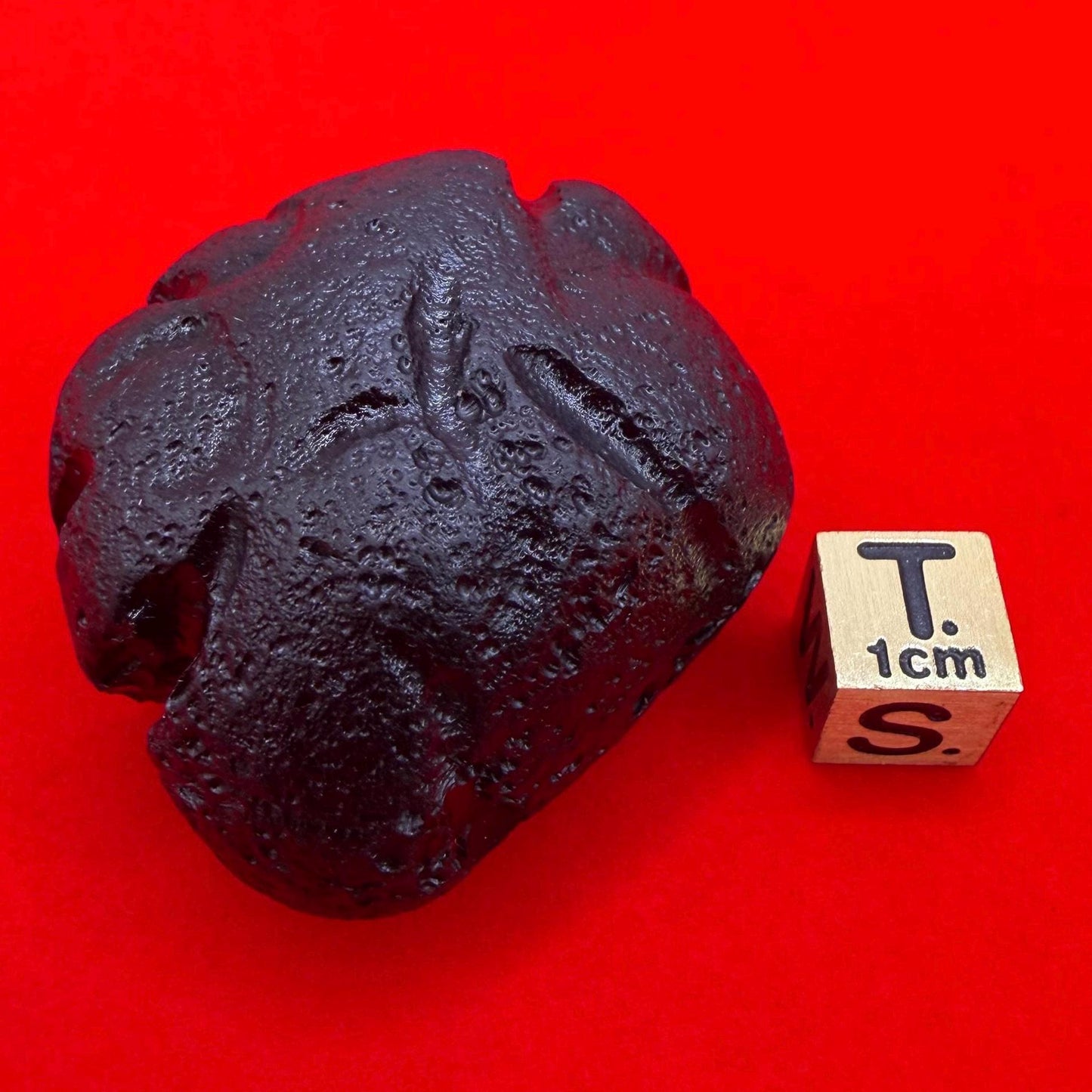 Large Philippinite Tektite, Rare Natural Impact Glass Space Stone, 55.55g