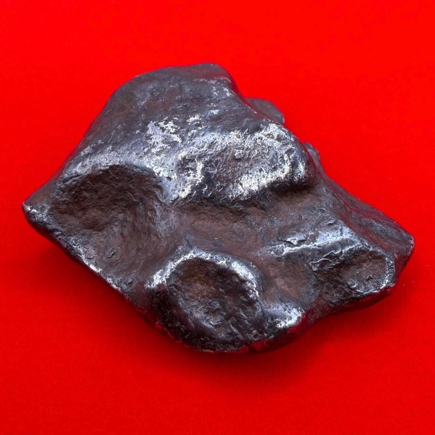Agoudal Iron Meteorite Specimen: Authentic Meteorite, IIAB Hexahedrite, 41.25 grams
