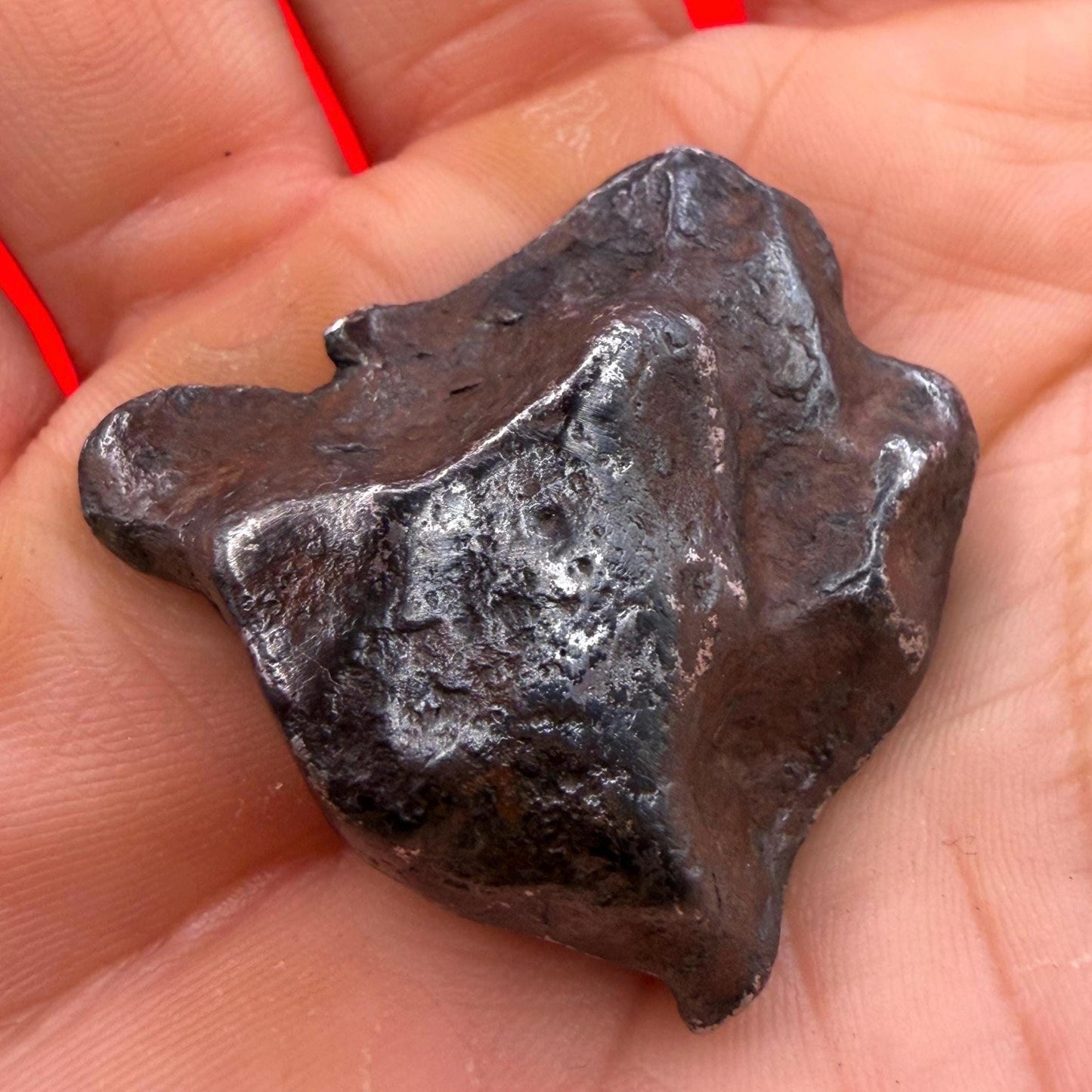 Agoudal Iron Meteorite Specimen: Authentic Meteorite, IIAB Hexahedrite, 41.25 grams
