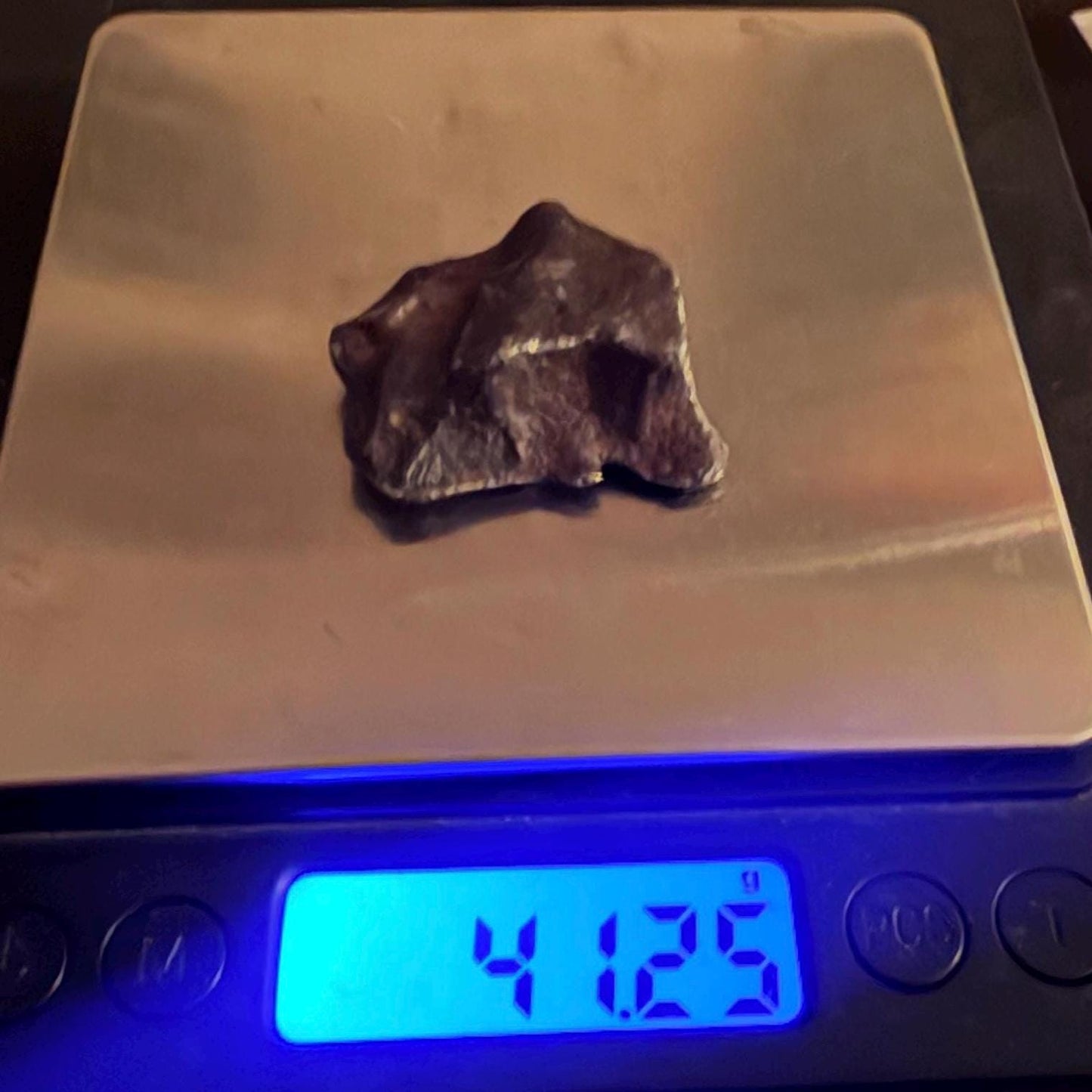 Agoudal Iron Meteorite Specimen: Authentic Meteorite, IIAB Hexahedrite, 41.25 grams