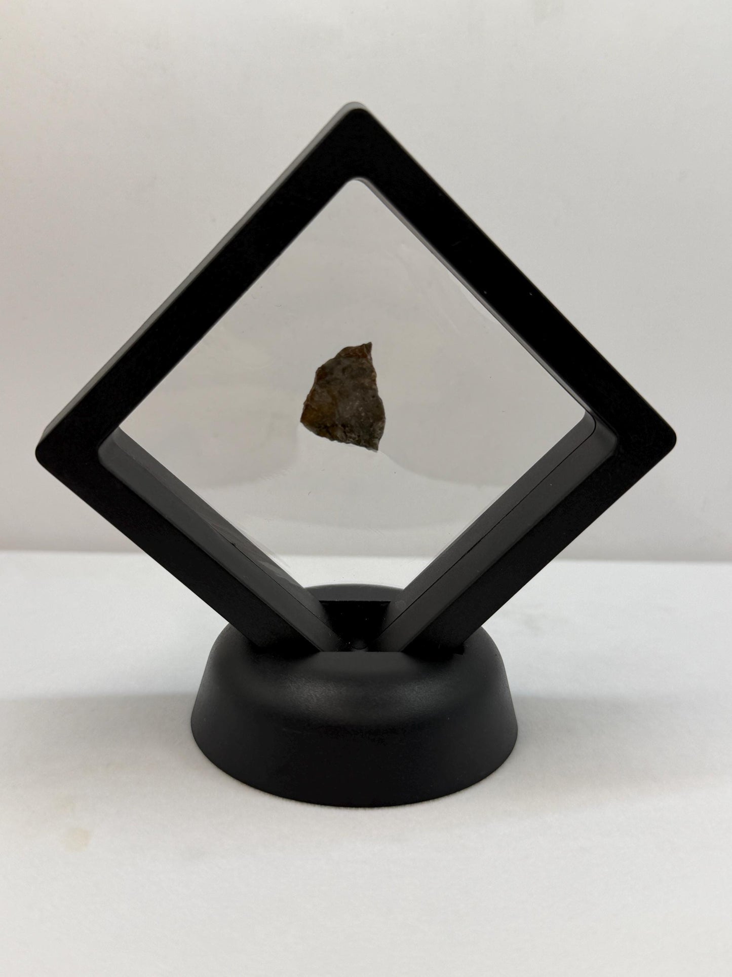 NWA 18045 Lunar Meteorite Slice, Newly Classified, Translucent, Authentic Moon Rock, Melt Breccia, 0.93 grams