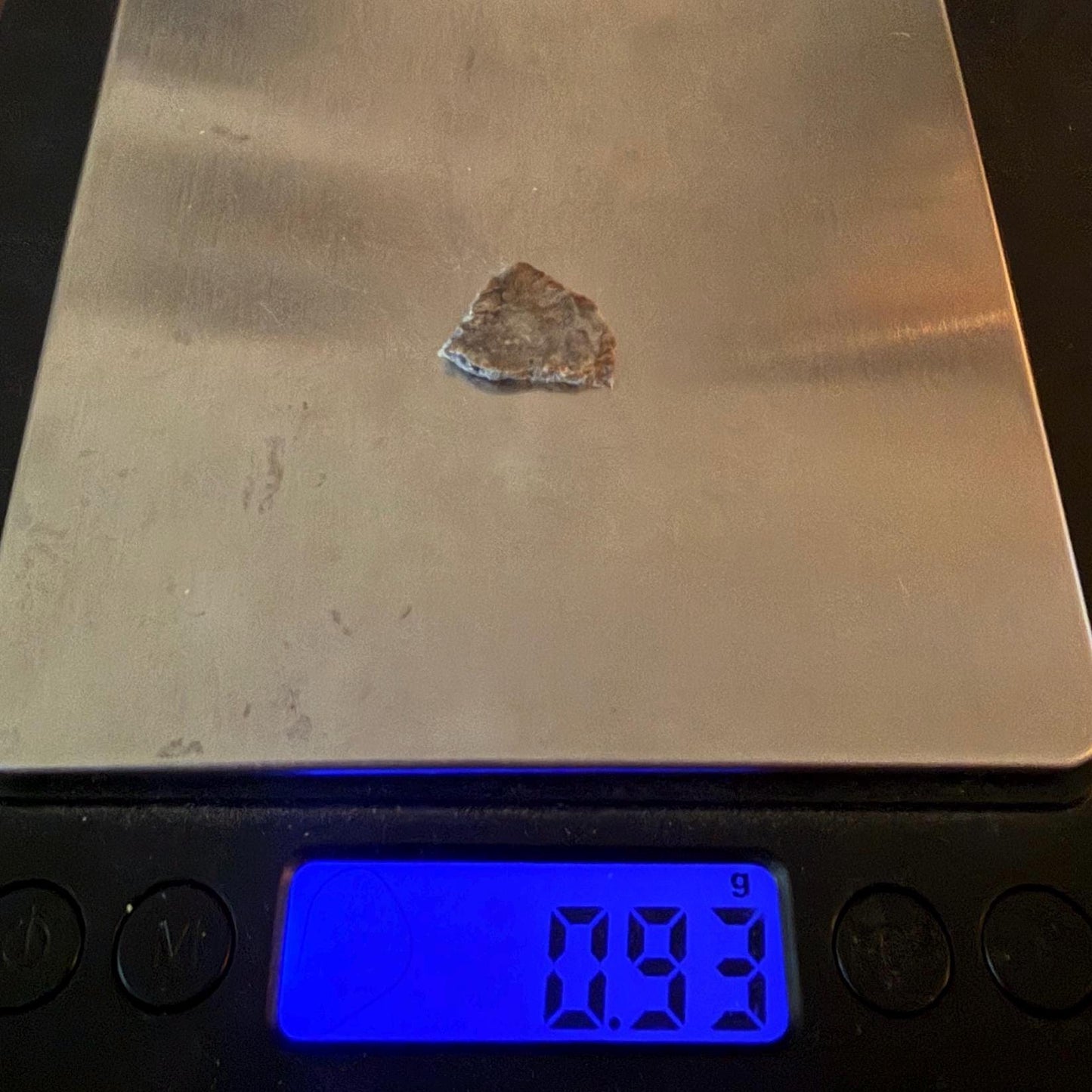 NWA 18045 Lunar Meteorite Slice, Newly Classified, Translucent, Authentic Moon Rock, Melt Breccia, 0.93 grams