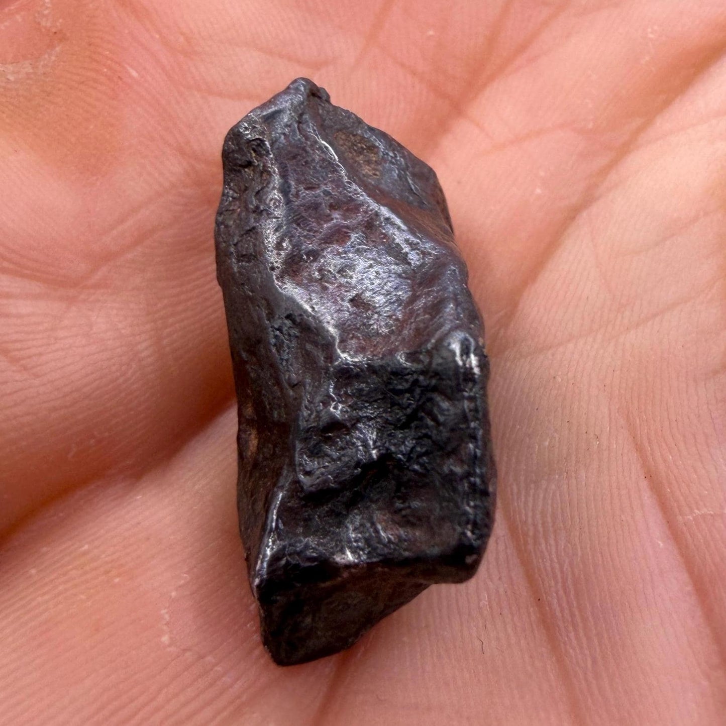 Agoudal Iron Meteorite Specimen: Sculptural Meteorite, Authentic Meteorite, IIAB Hexahedrite, 11.07 grams