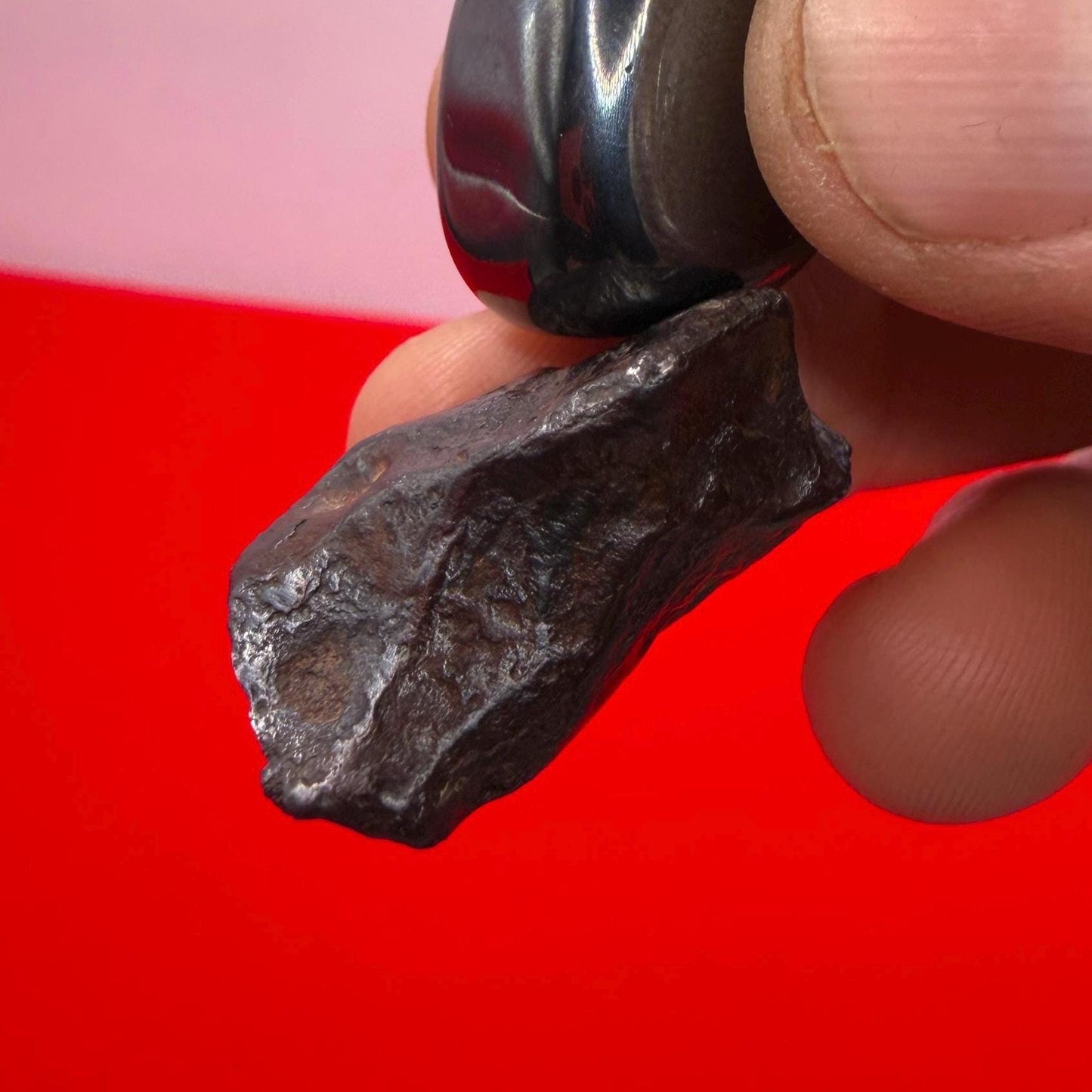 Agoudal Iron Meteorite Specimen: Sculptural Meteorite, Authentic Meteorite, IIAB Hexahedrite, 11.07 grams