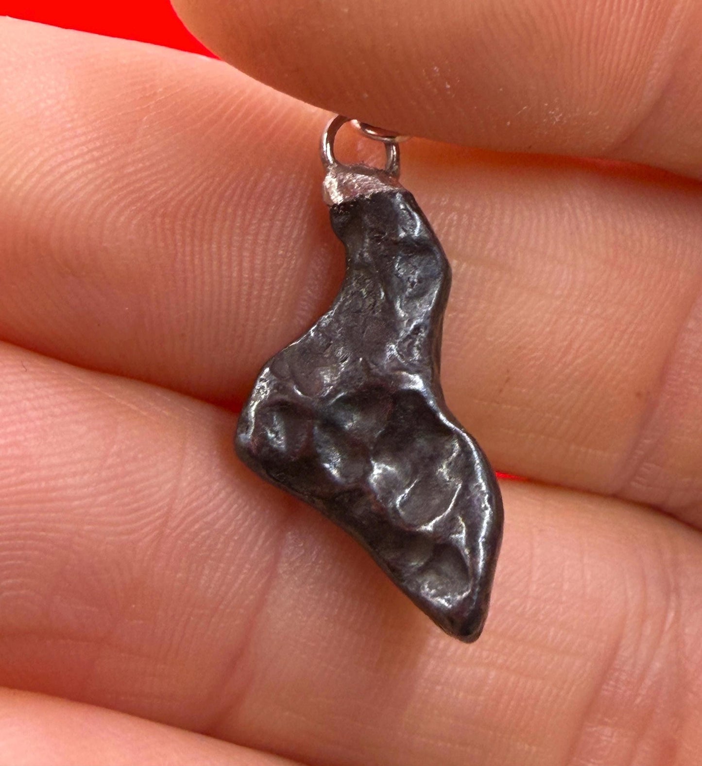 Agoudal Meteorite Dangle Earrings, Genuine Space Rock Jewelry, Sterling Silver Hooks, Handmade Cosmic Gift, 7.07 Grams