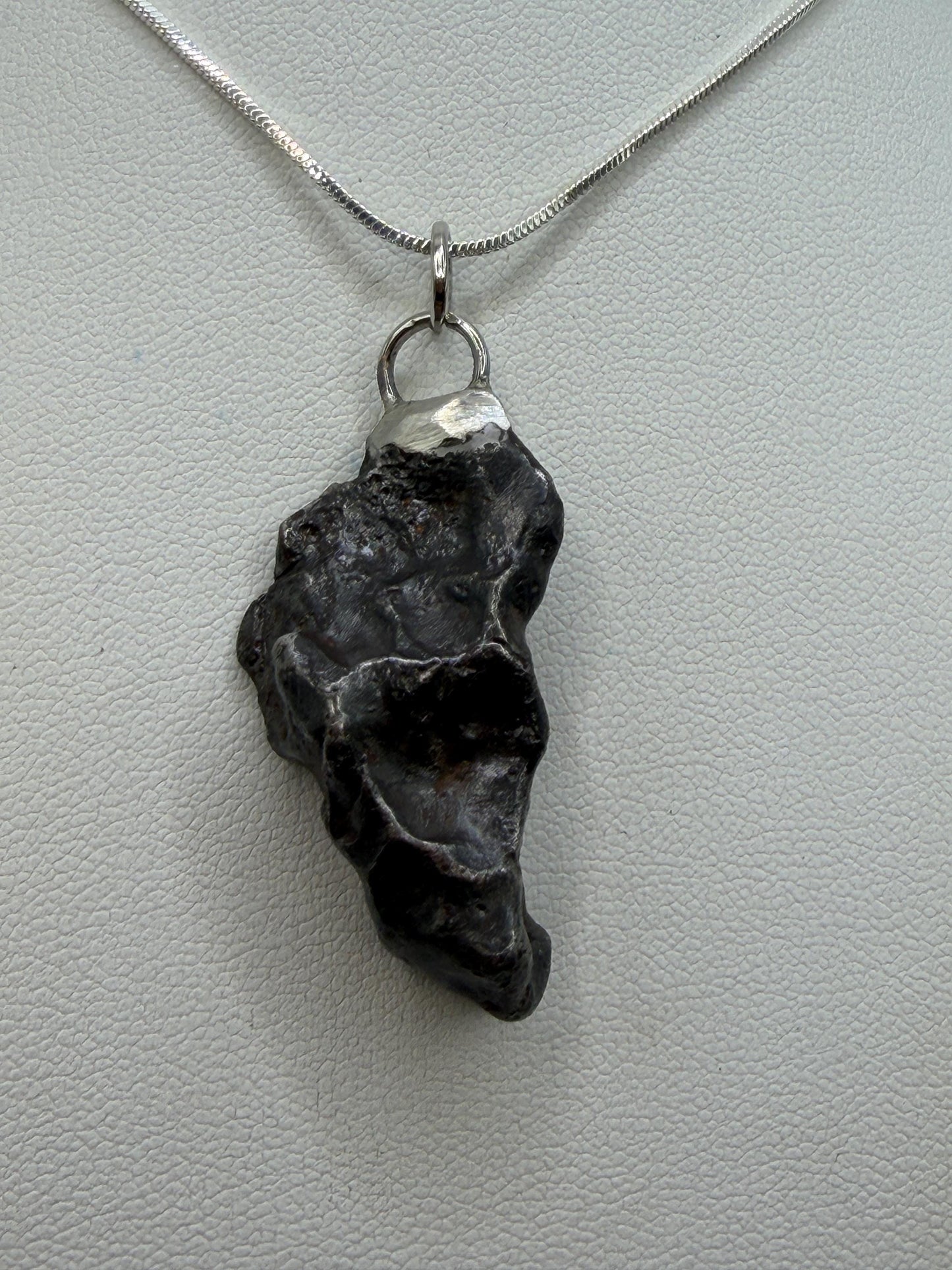 Sikhote-Alin Iron Meteorite Pendant: Astronomy Space Gift, 16.75g