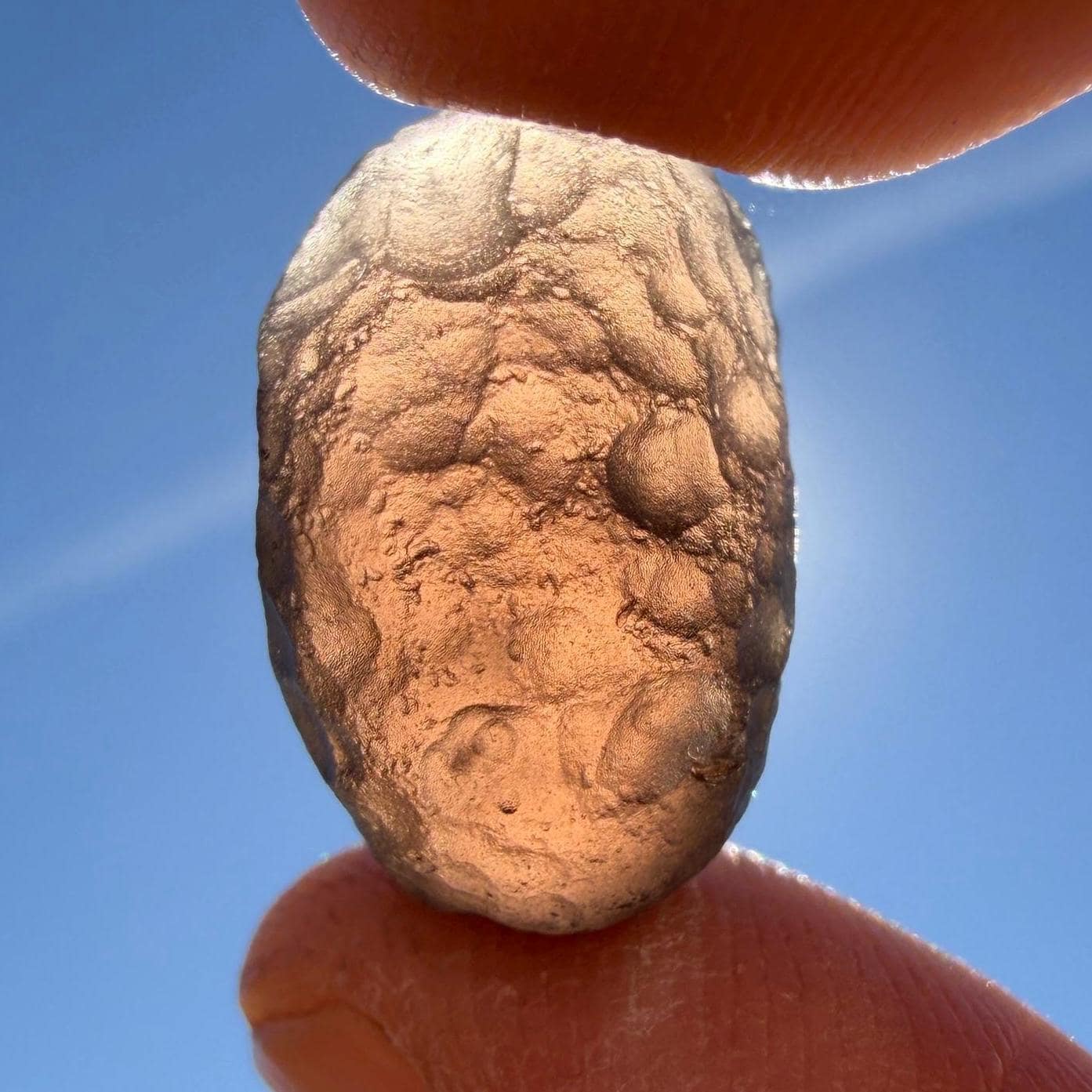 Saffordite Stone: Rare Cintamani, Arizona Tektite -3.14 Grams