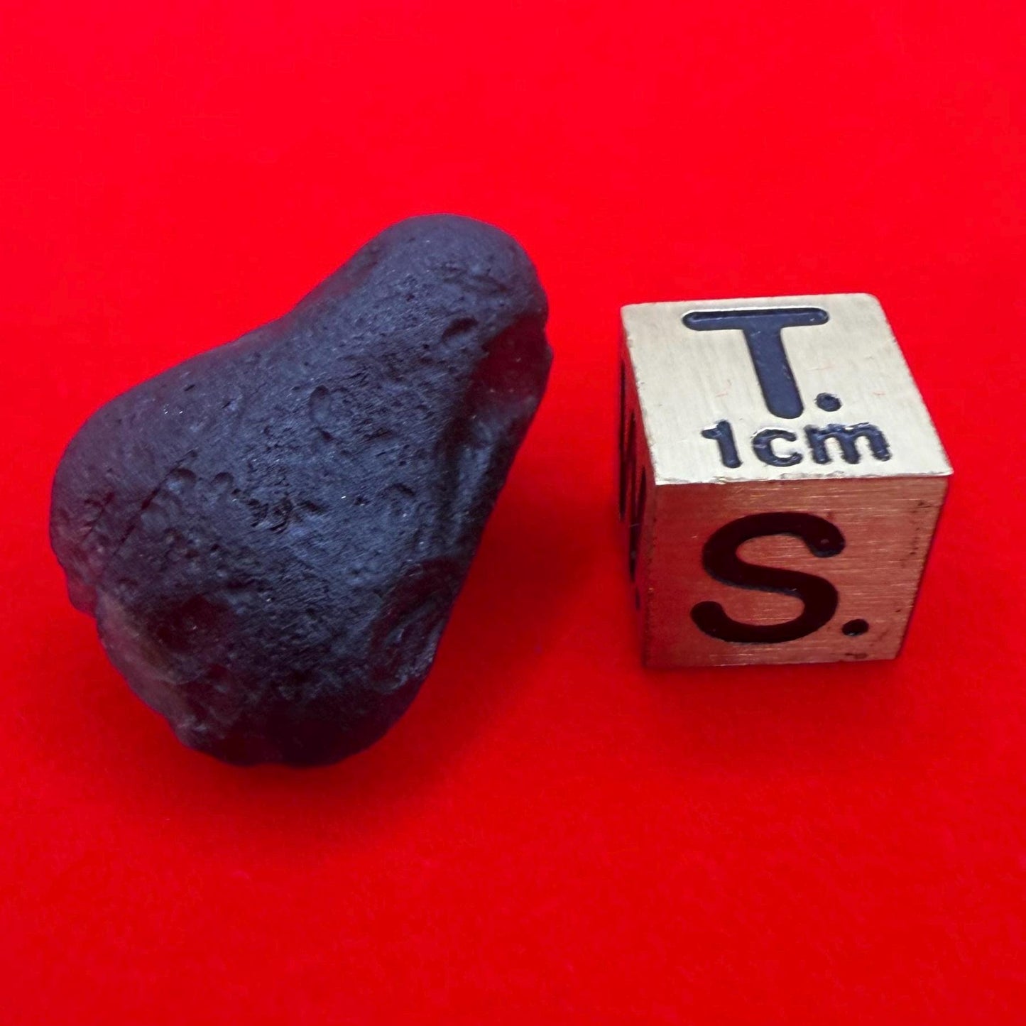 Saffordite Stone: Rare Cintamani, Arizona Tektite -4.93 Grams