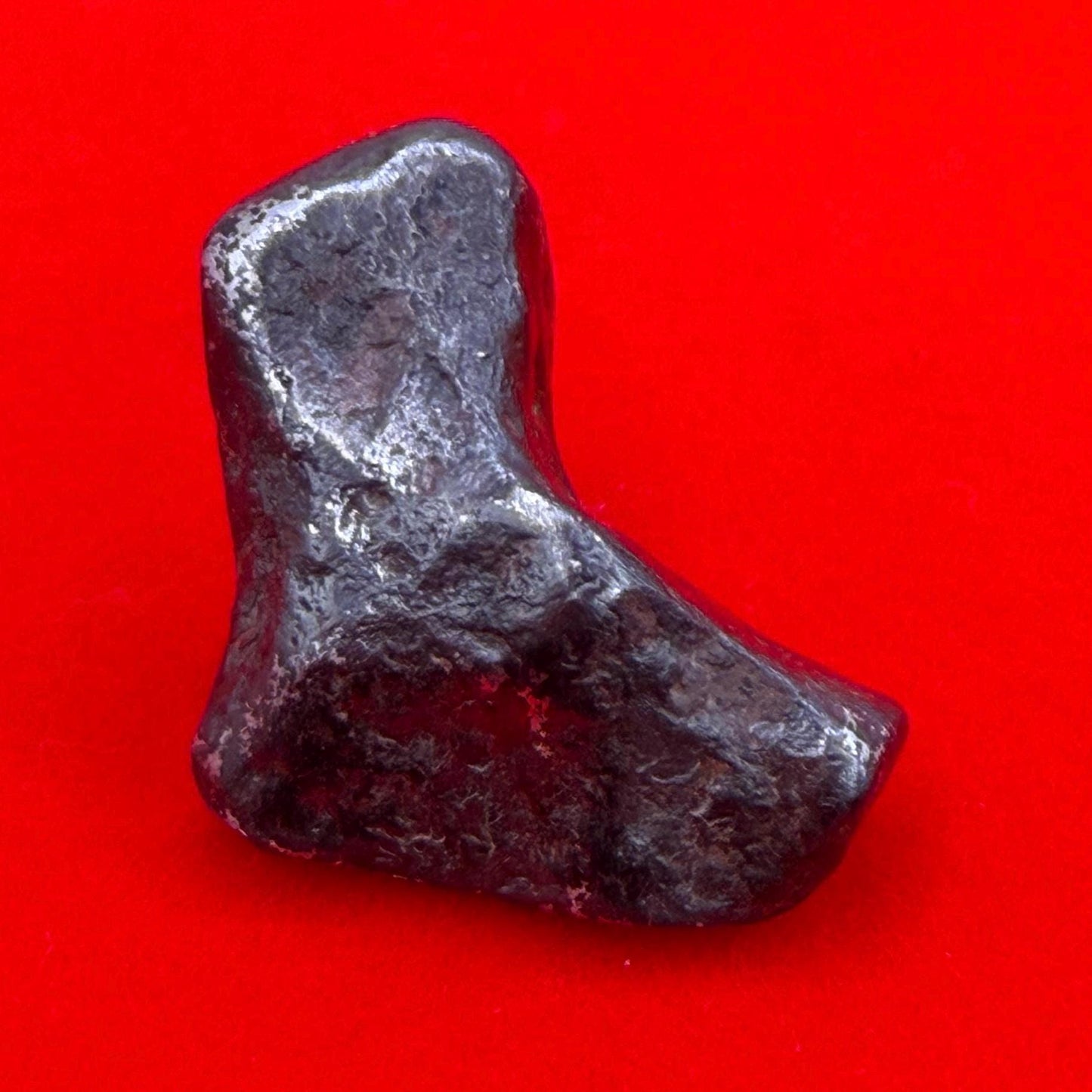 Agoudal Iron Meteorite Specimen: Authentic Meteorite, IIAB Hexahedrite, 8.58 grams