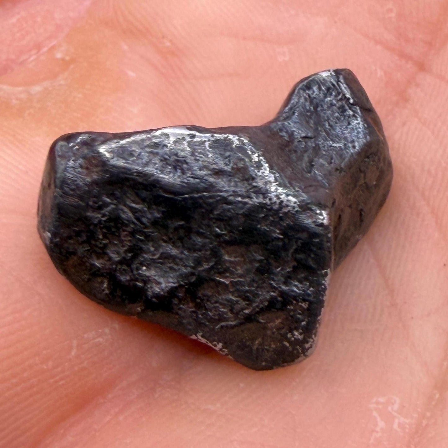 Agoudal Iron Meteorite Specimen: Authentic Meteorite, IIAB Hexahedrite, 8.58 grams