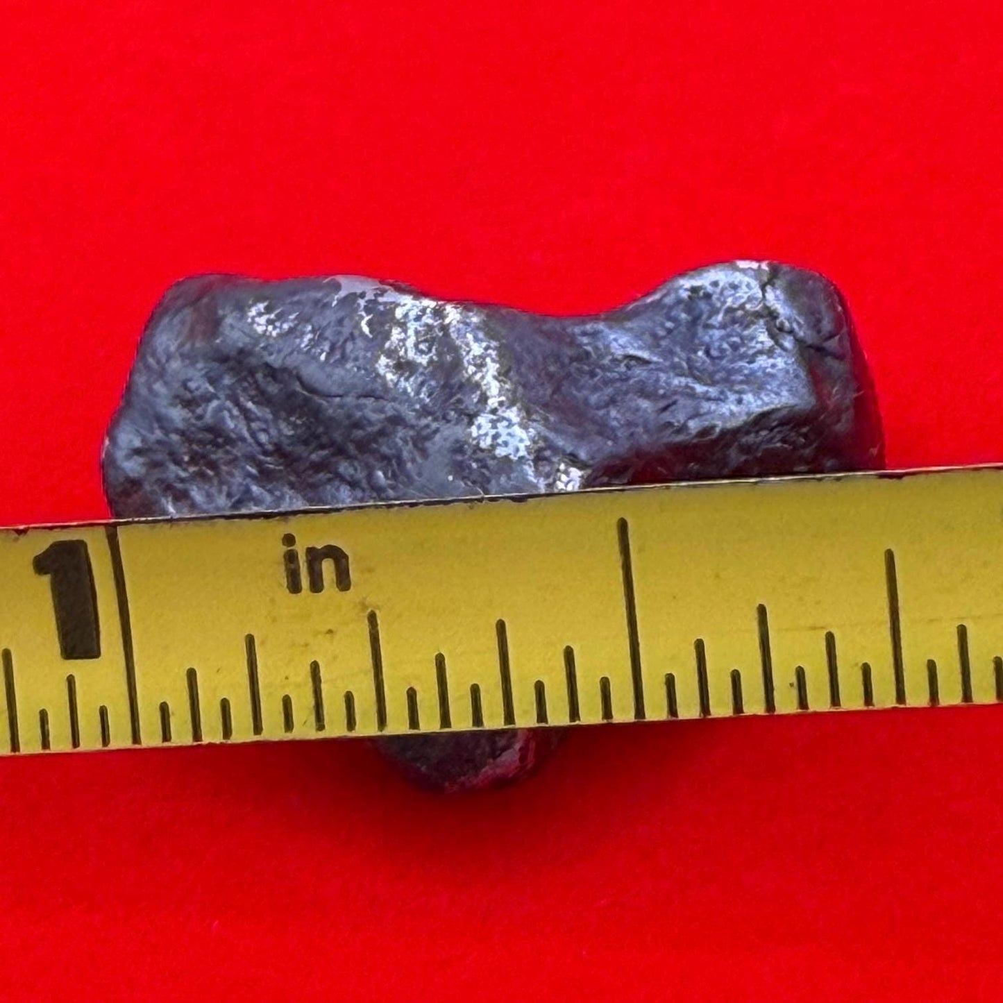 Agoudal Iron Meteorite Specimen: Authentic Meteorite, IIAB Hexahedrite, 8.58 grams