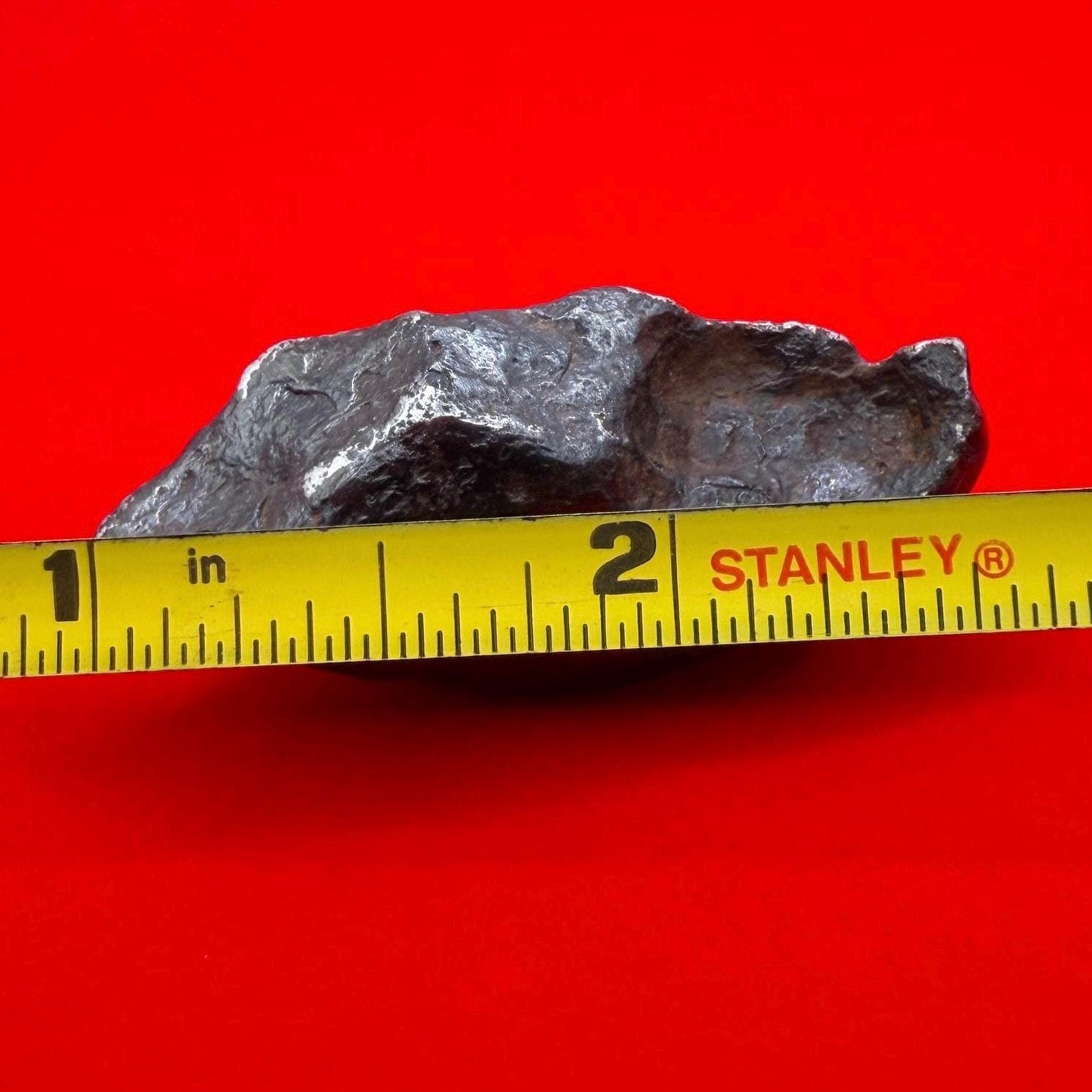 Agoudal Iron Meteorite Specimen: 46.28g, IIAB Hexahedrite, Morocco
