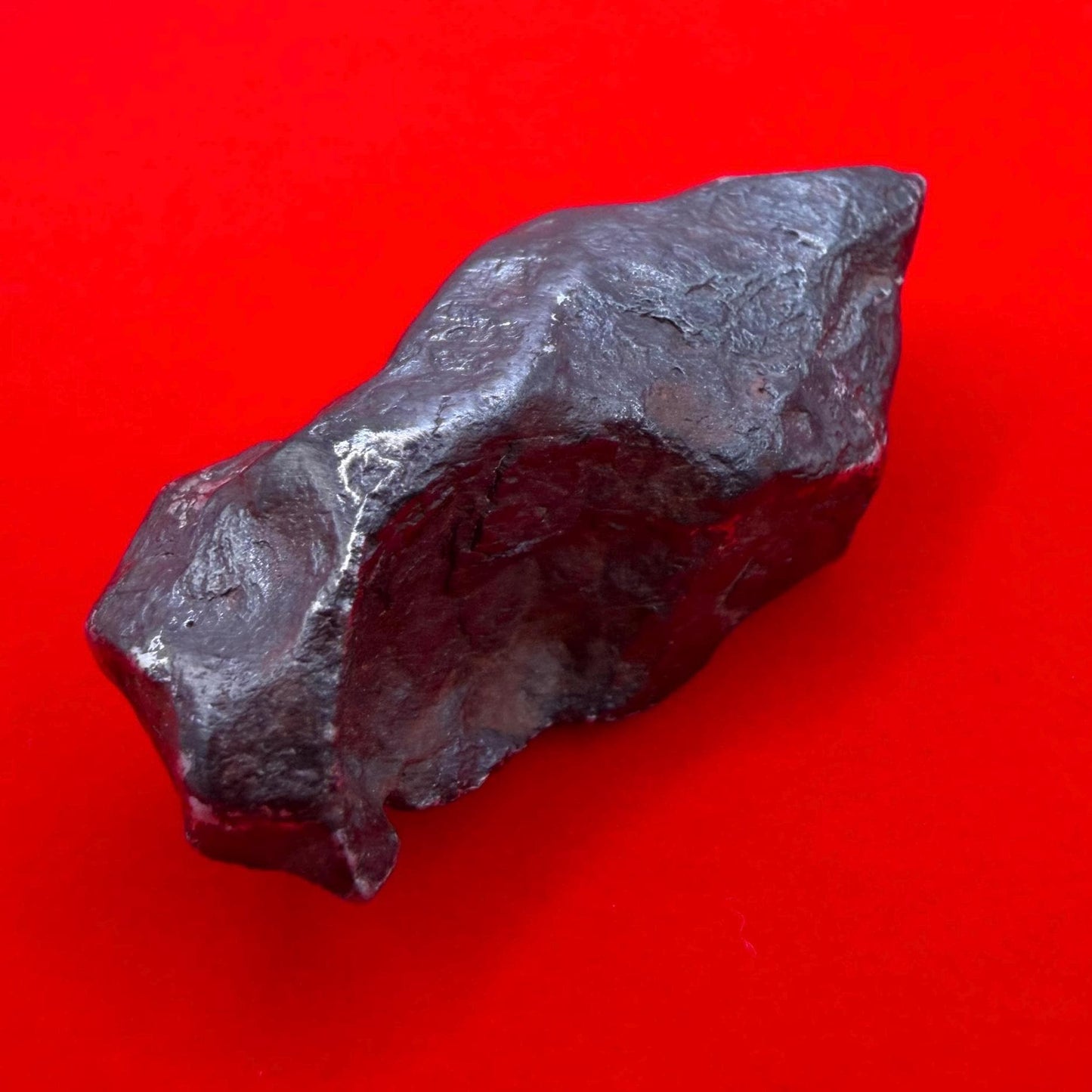 Agoudal Iron Meteorite Specimen: 46.28g, IIAB Hexahedrite, Morocco