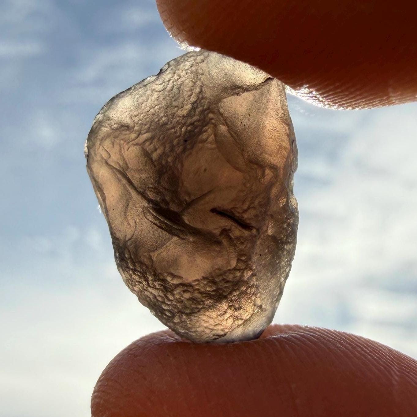 Saffordite Stone: Rare Cintamani, Arizona Tektite -3.39 Grams