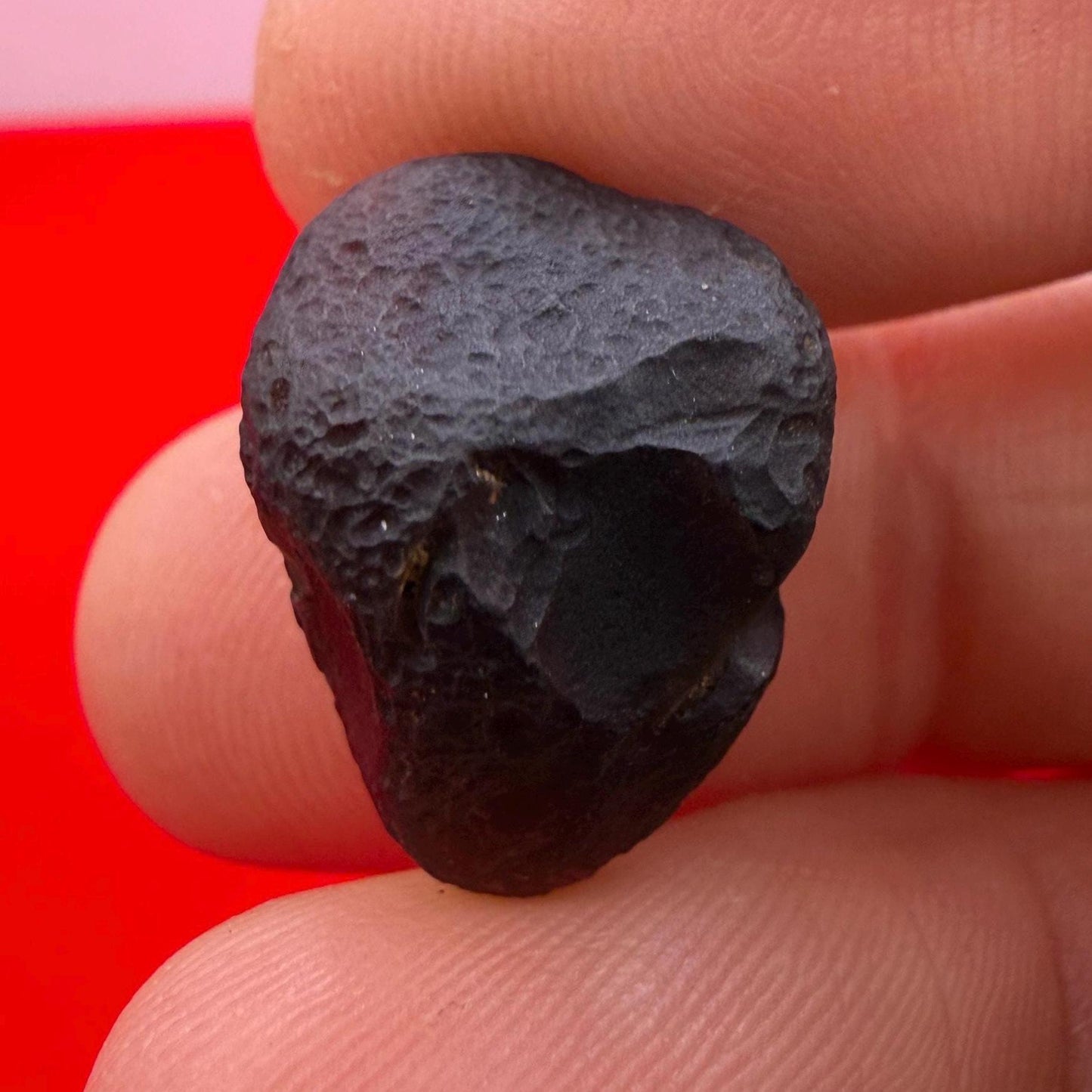 Saffordite Stone: Rare Cintamani, Arizona Tektite -3.39 Grams