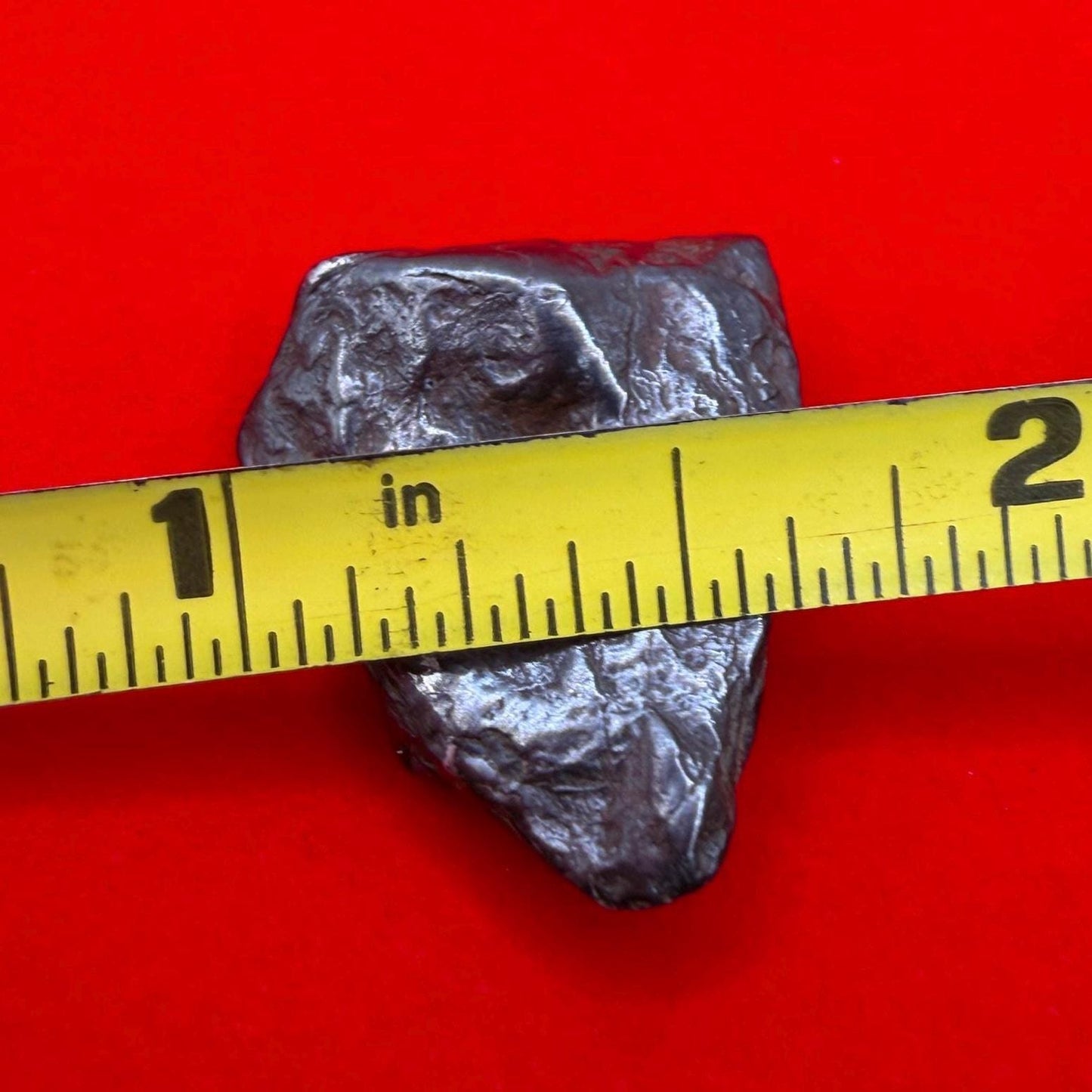 Agoudal Iron Meteorite Specimen: Authentic Meteorite, IIAB Hexahedrite, 7.42 grams