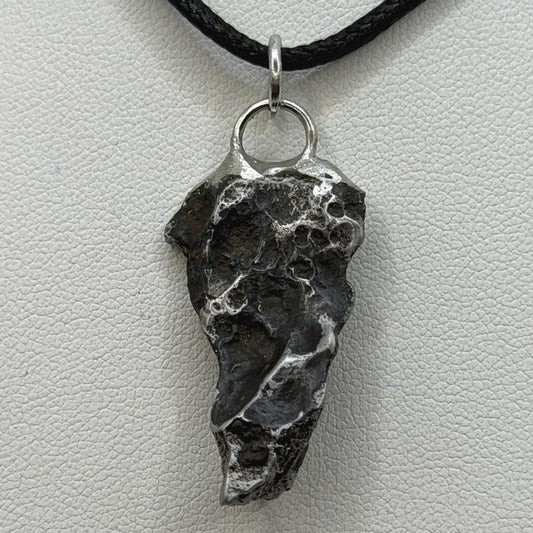 Sikhote-Alin Iron Meteorite Pendant: Astronomy Space Gift, 9.51g