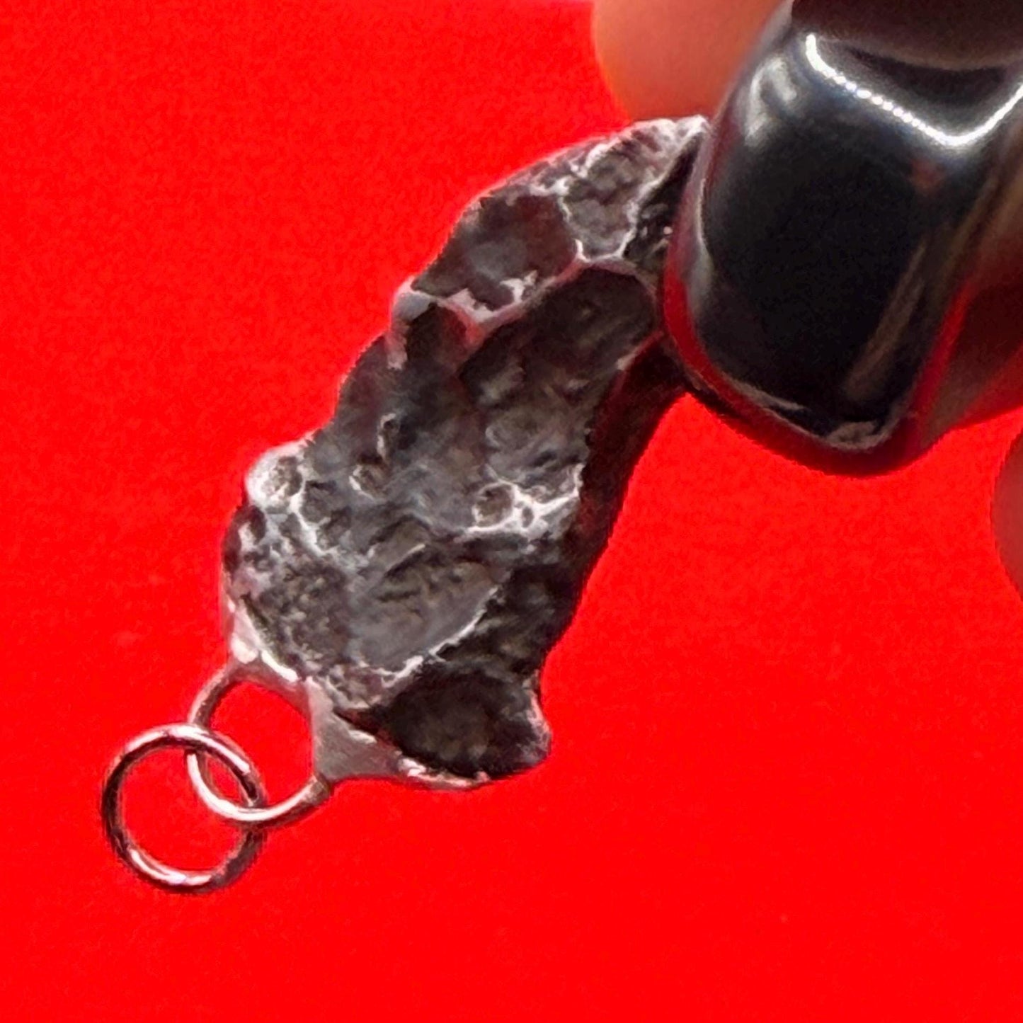 Sikhote-Alin Iron Meteorite Pendant: Astronomy Space Gift, 9.51g