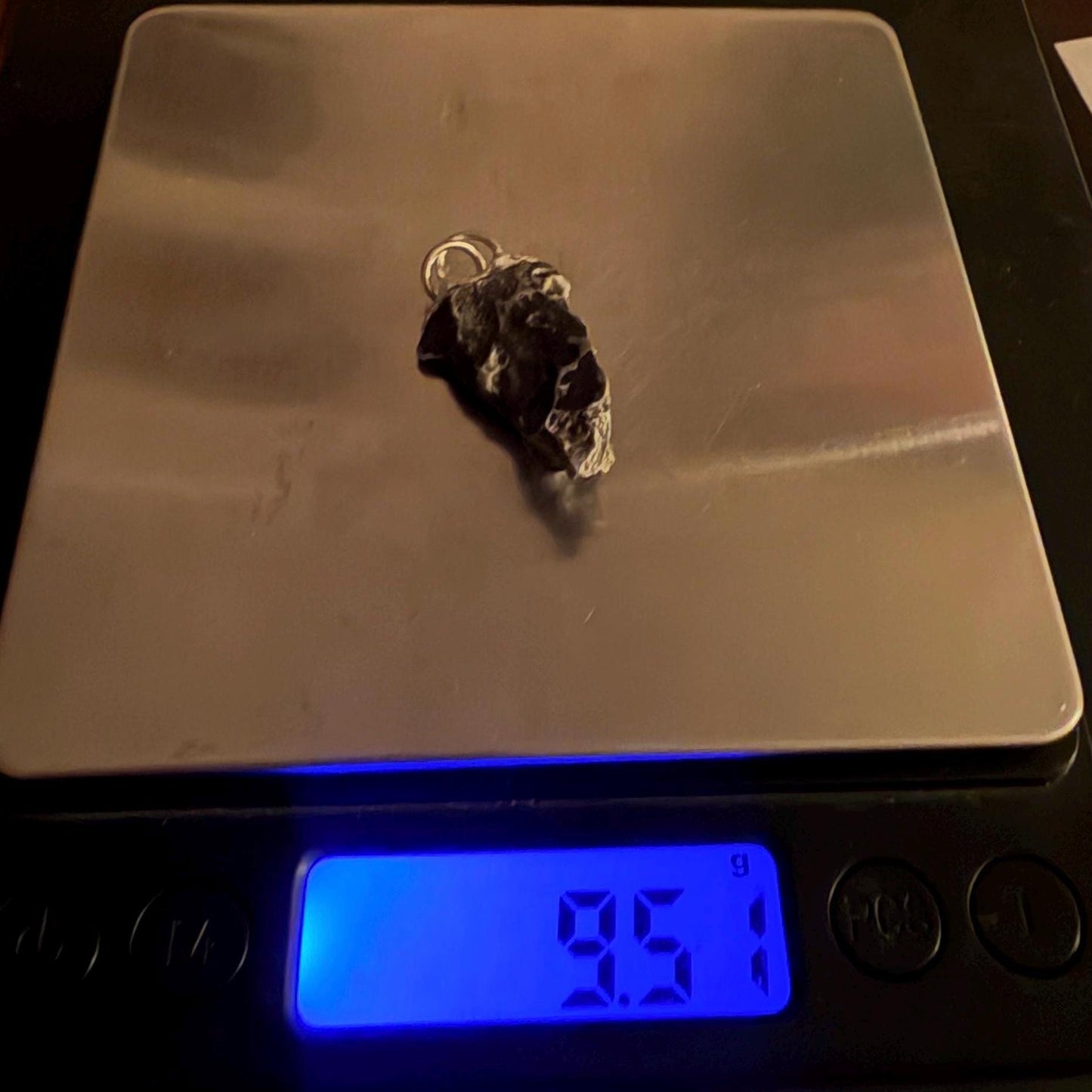 Sikhote-Alin Iron Meteorite Pendant: Astronomy Space Gift, 9.51g