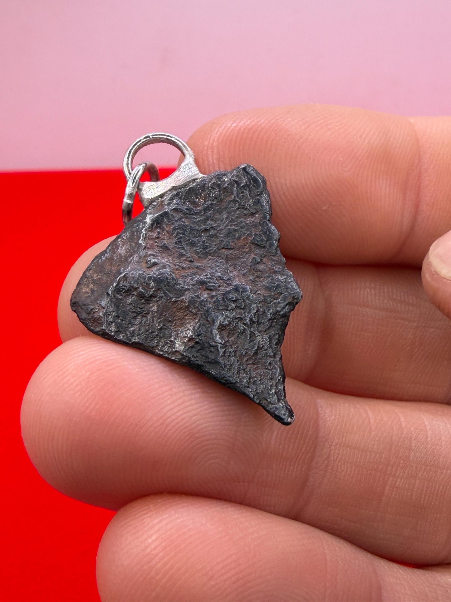 Canyon Diablo Iron Meteorite Pendant: Arizona Space Gift, 5.33g