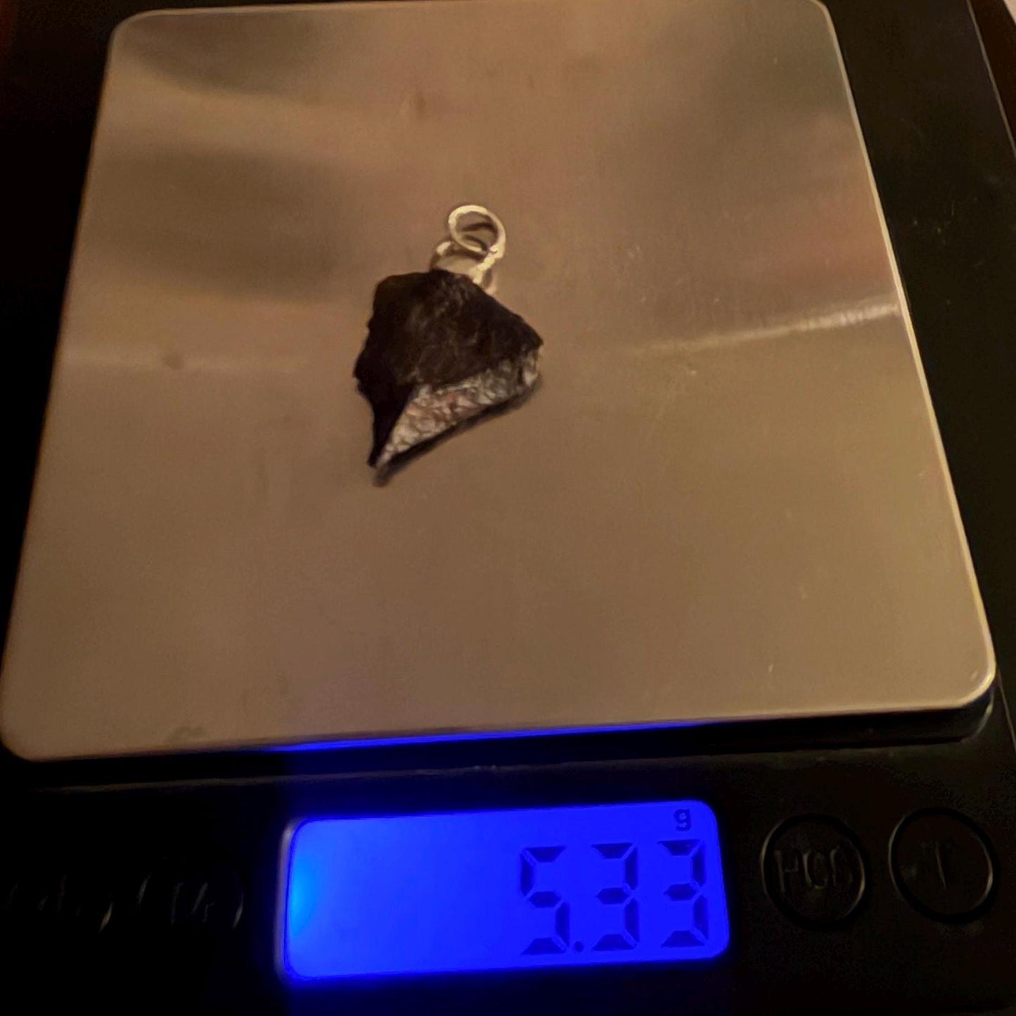 Canyon Diablo Iron Meteorite Pendant: Arizona Space Gift, 5.33g