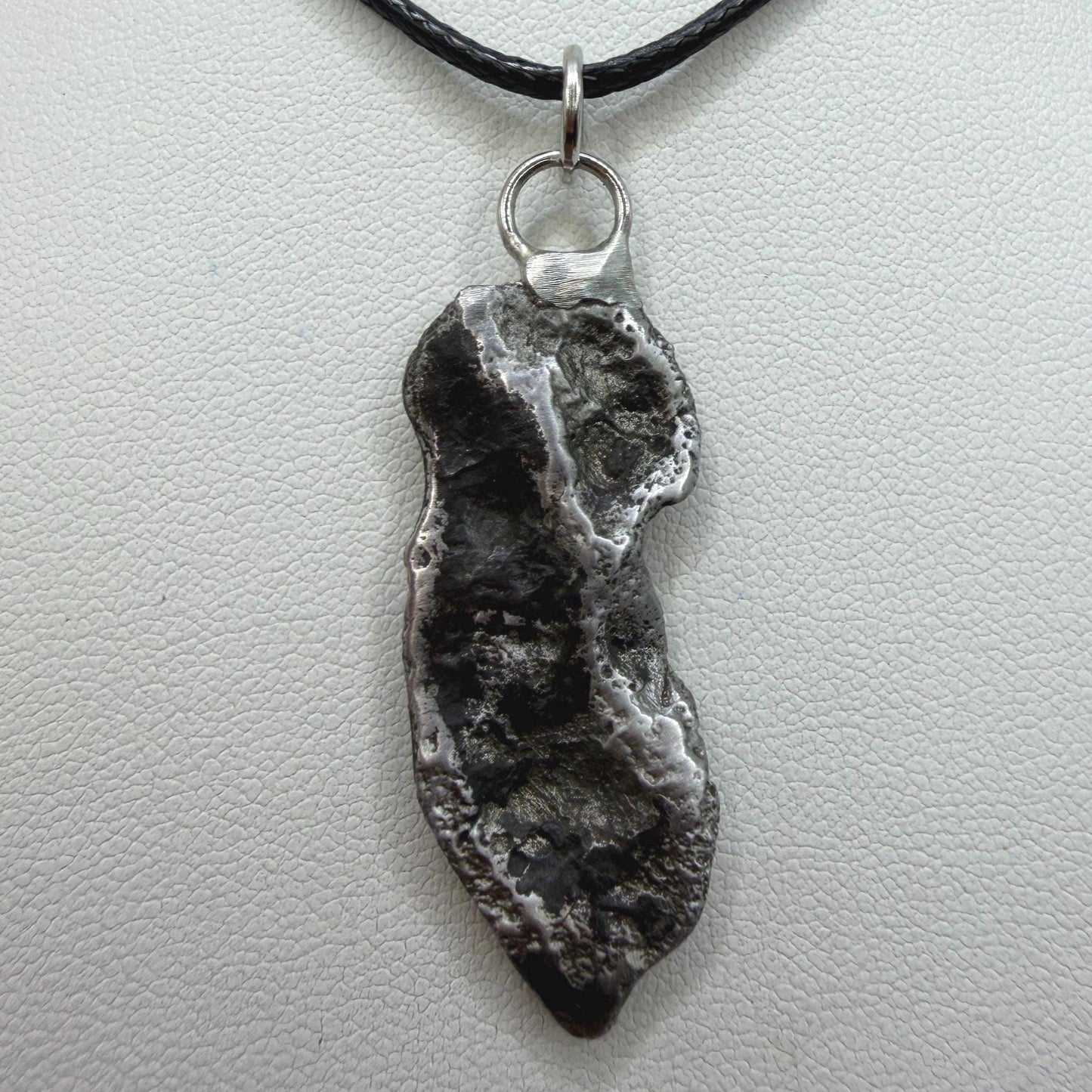 Sikhote-Alin Iron Meteorite Pendant: Astronomy Space Gift, 8.35g