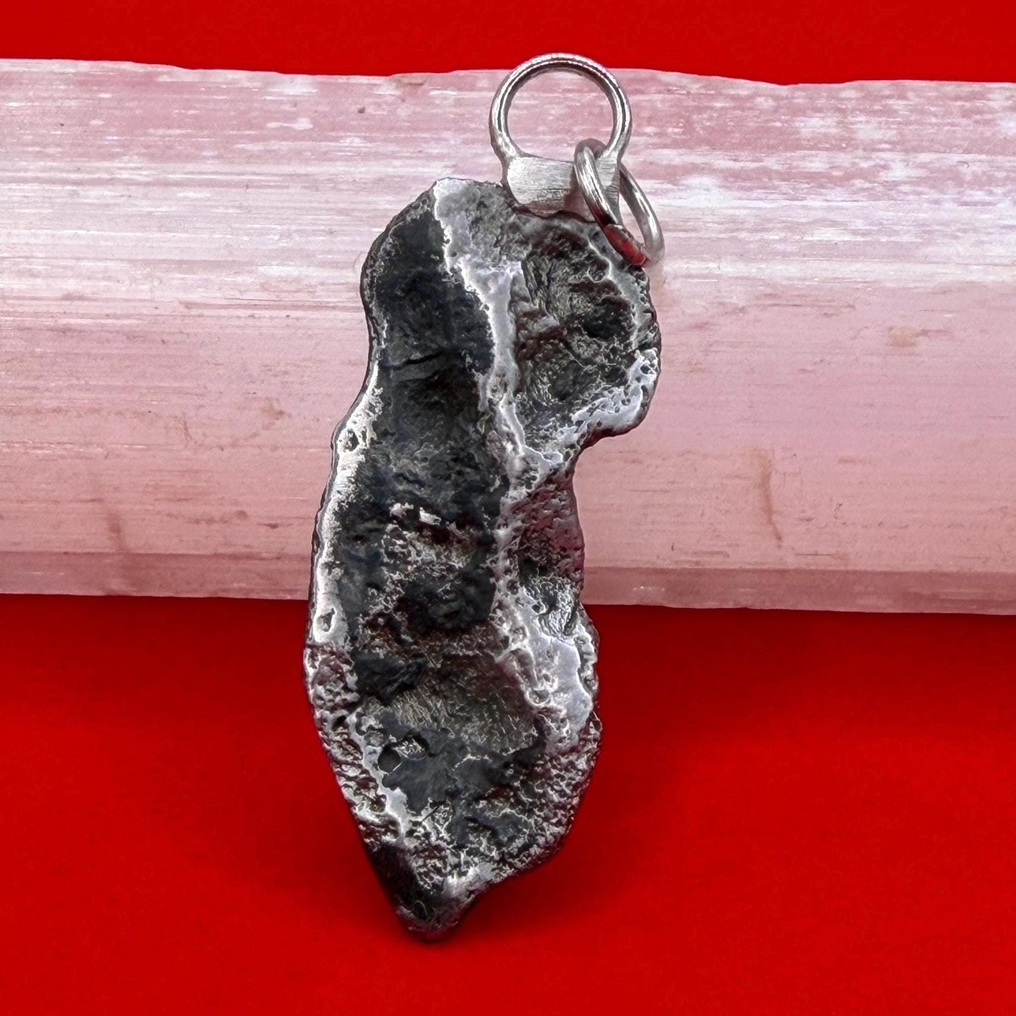 Sikhote-Alin Iron Meteorite Pendant: Astronomy Space Gift, 8.35g