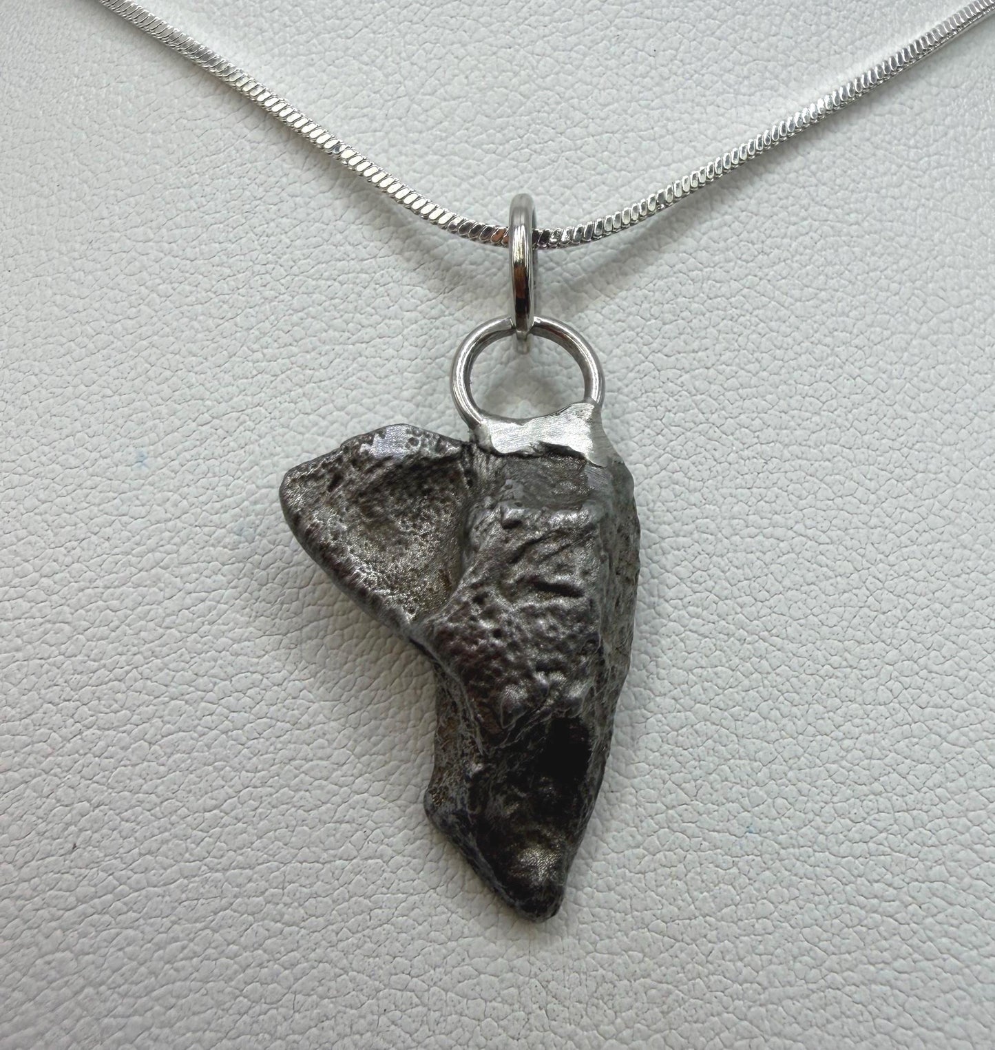 Sikhote-Alin Iron Meteorite Pendant: Astronomy Space Gift, 5.32g