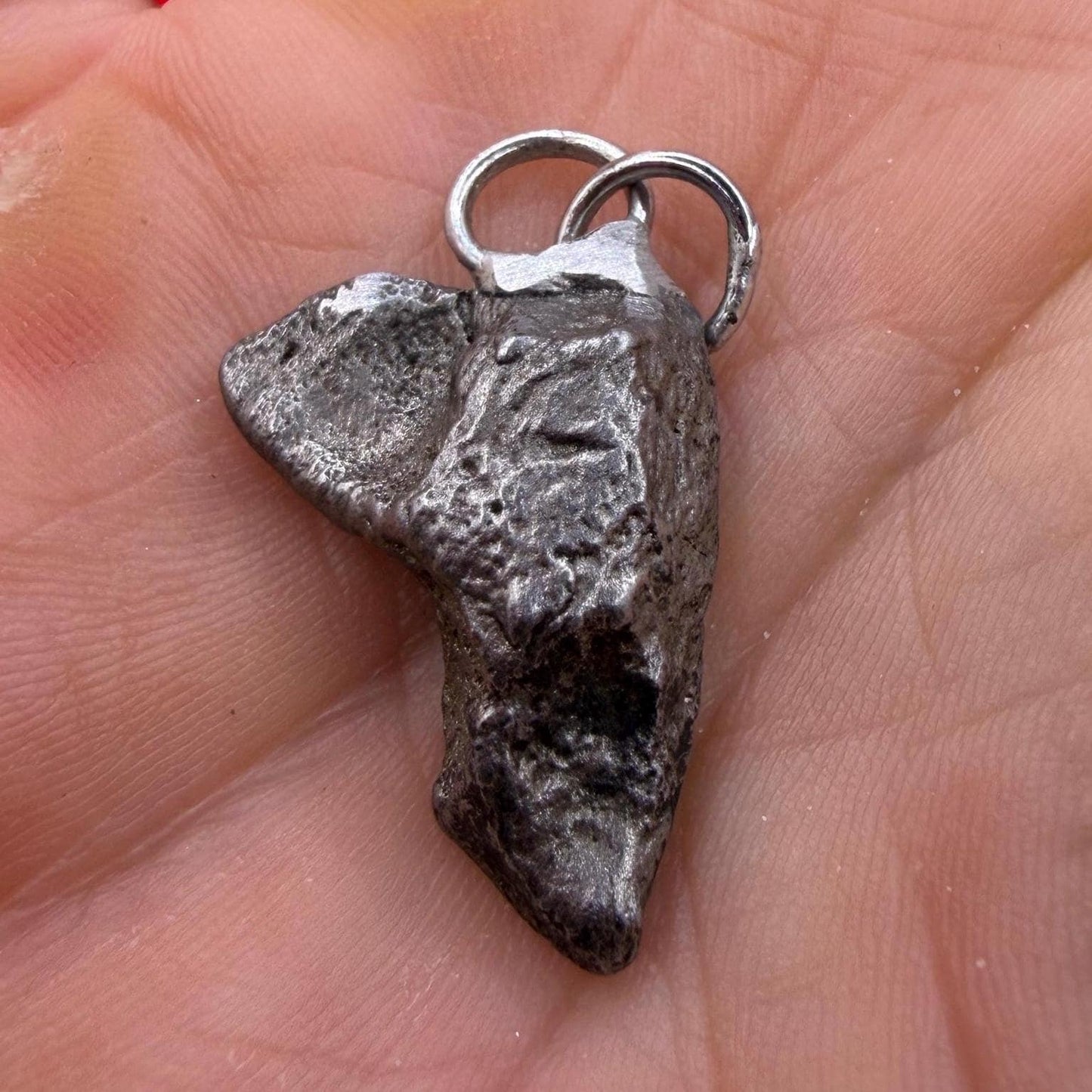 Sikhote-Alin Iron Meteorite Pendant: Astronomy Space Gift, 5.32g