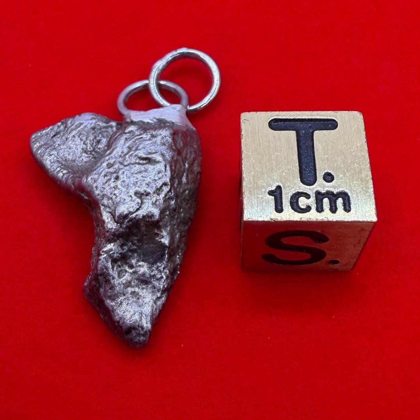 Sikhote-Alin Iron Meteorite Pendant: Astronomy Space Gift, 5.32g
