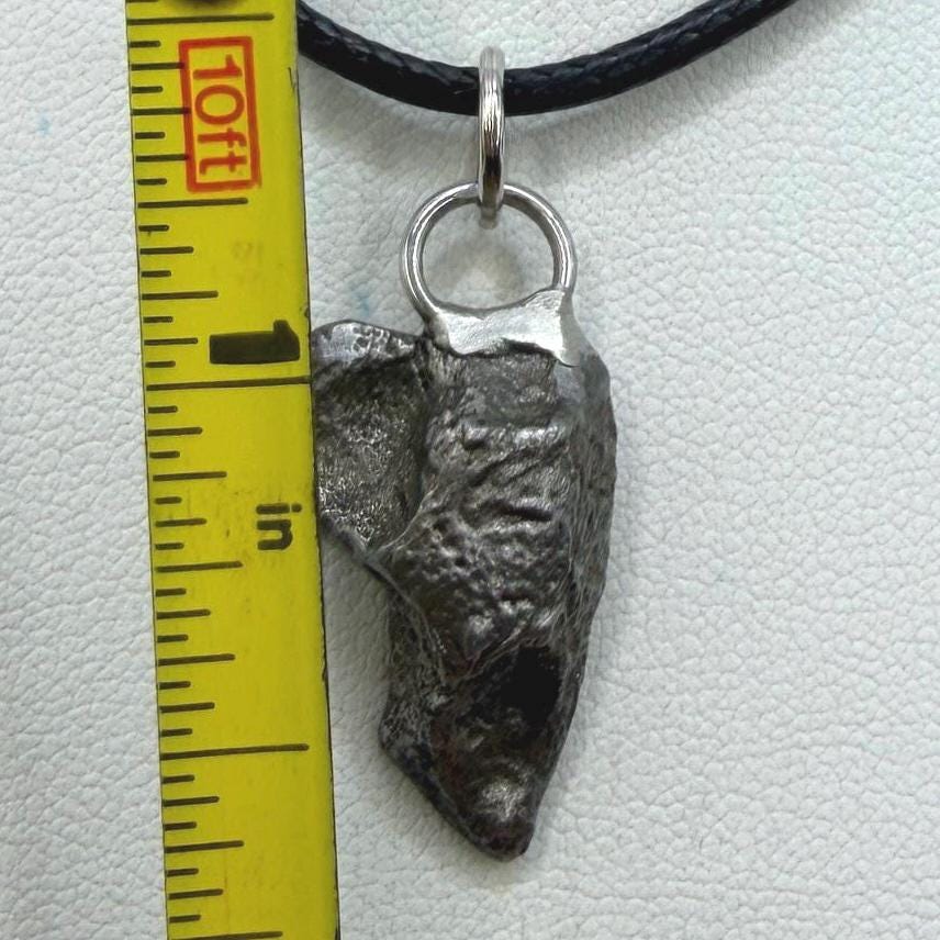 Sikhote-Alin Iron Meteorite Pendant: Astronomy Space Gift, 5.32g