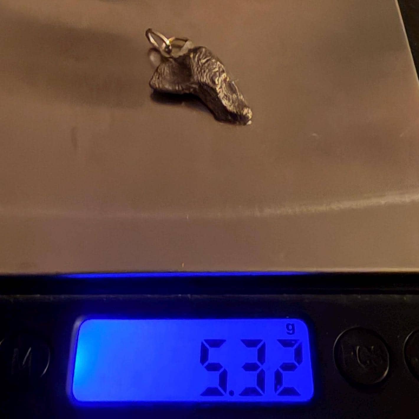 Sikhote-Alin Iron Meteorite Pendant: Astronomy Space Gift, 5.32g