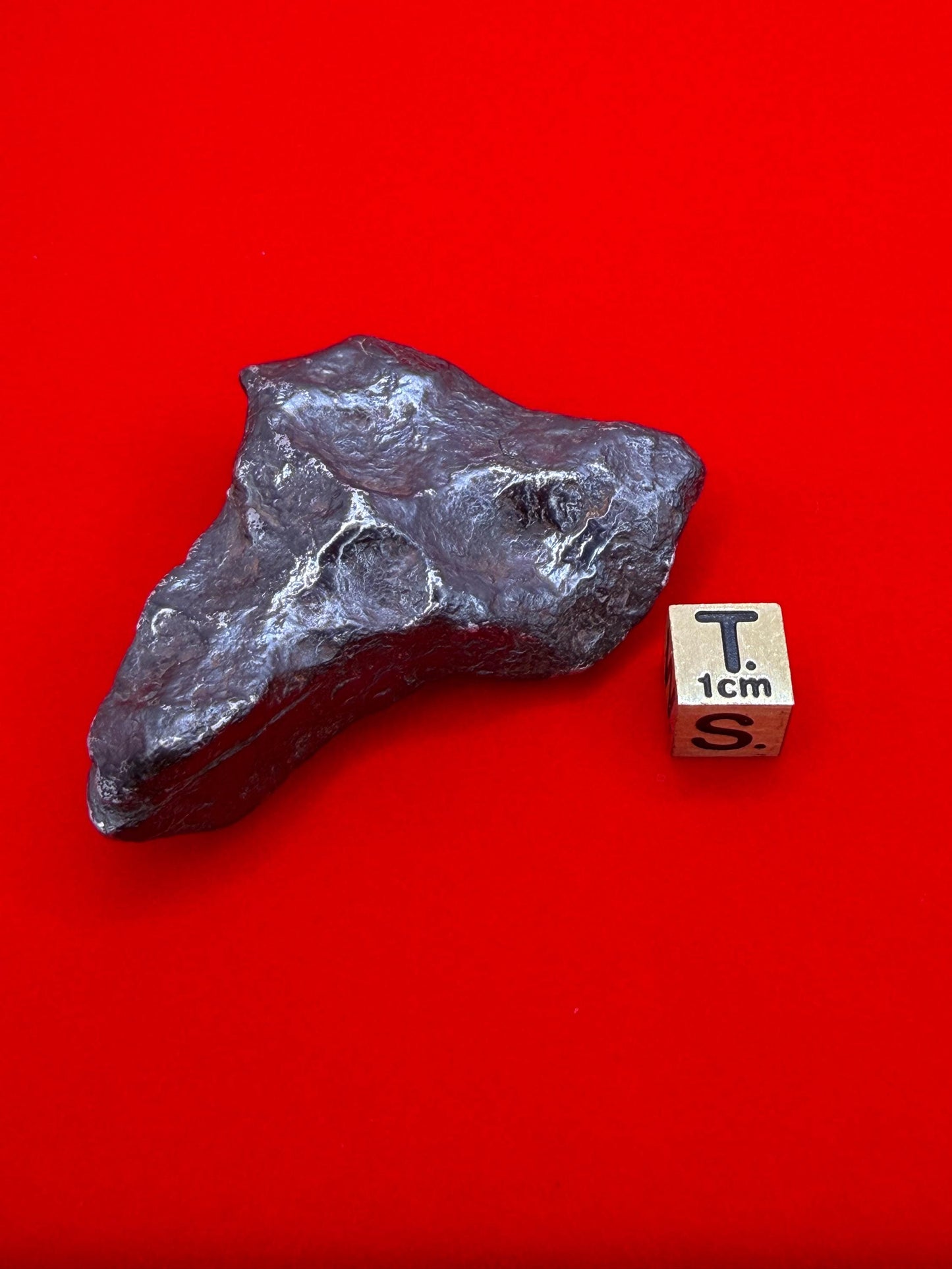 Agoudal Iron Meteorite Specimen: Sculptural Meteorite, Authentic Meteorite, IIAB Hexahedrite, 110.41 grams