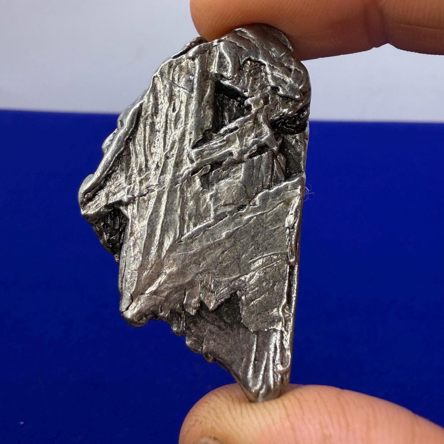 Aletai Iron-Nickel Meteorite Specimen: Widmanstätten Pattern, 55.93g