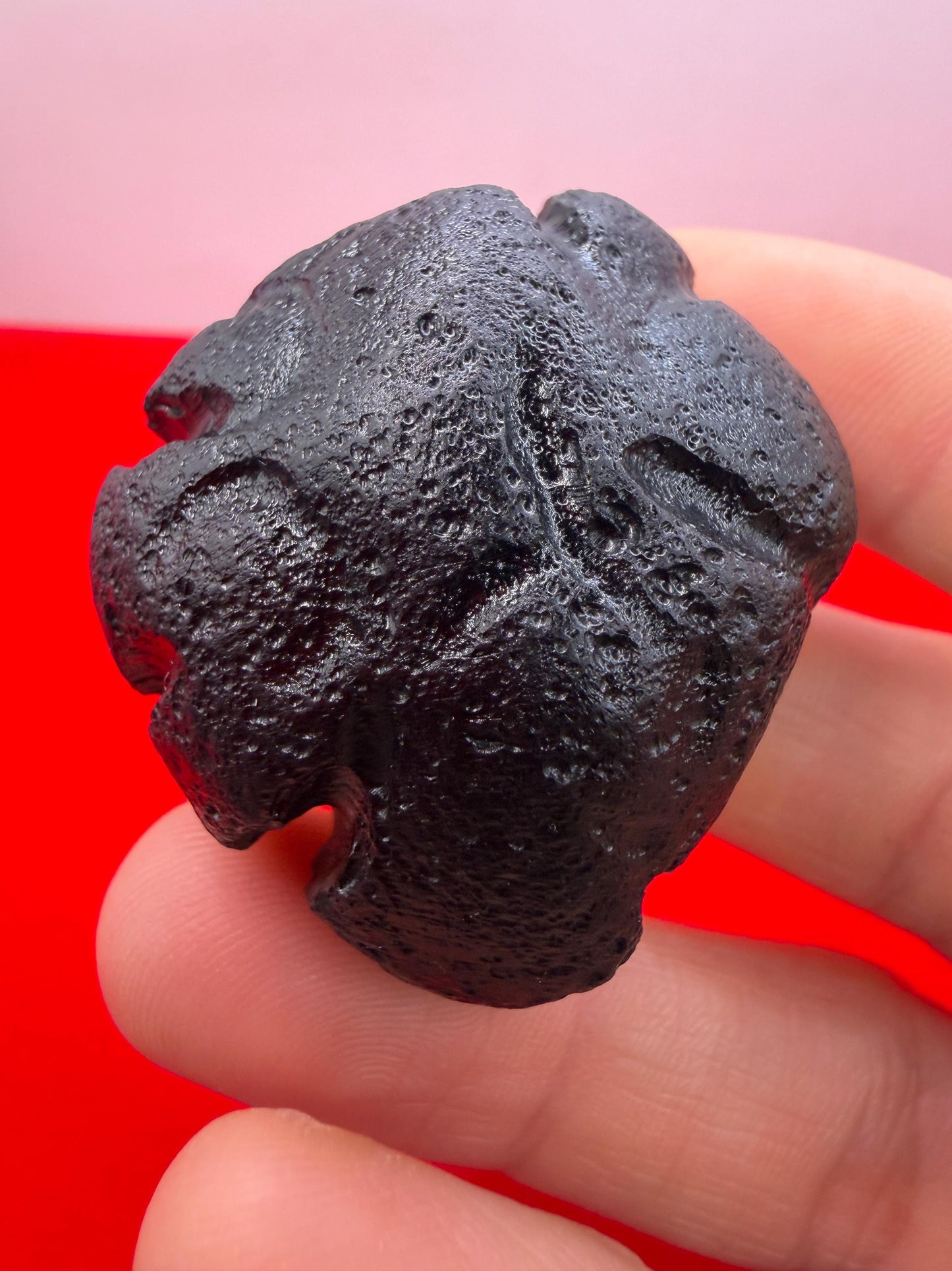 Large Philippinite Tektite, Rare Natural Impact Glass Space Stone, 55.55g