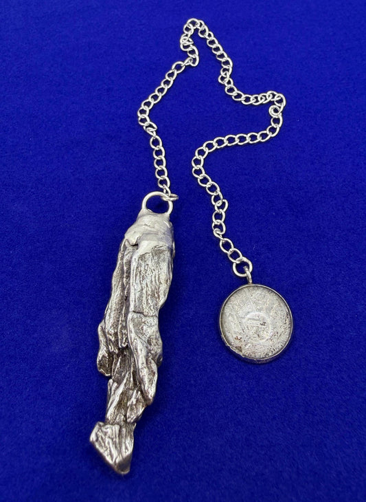 Campo del Cielo Meteorite Pendulum, Rare Cosmic Divination Tool, Crystal Healing Gift, 24.96g