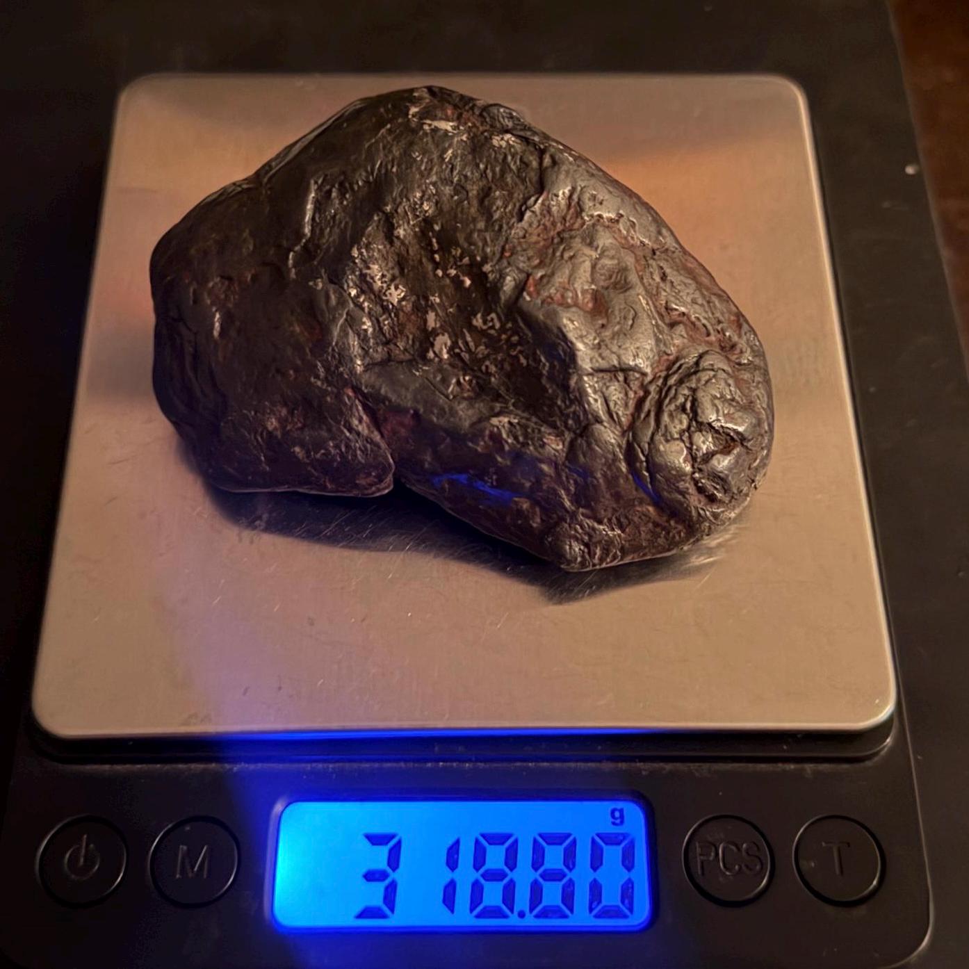 Uruacu Iron Meteorite Specimen: Brazilian Space Gift, Authentic Meteorite, 319 Grams