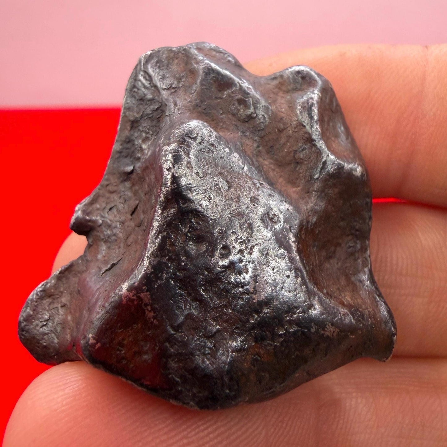 Agoudal Iron Meteorite Specimen: Authentic Meteorite, IIAB Hexahedrite, 41.25 grams