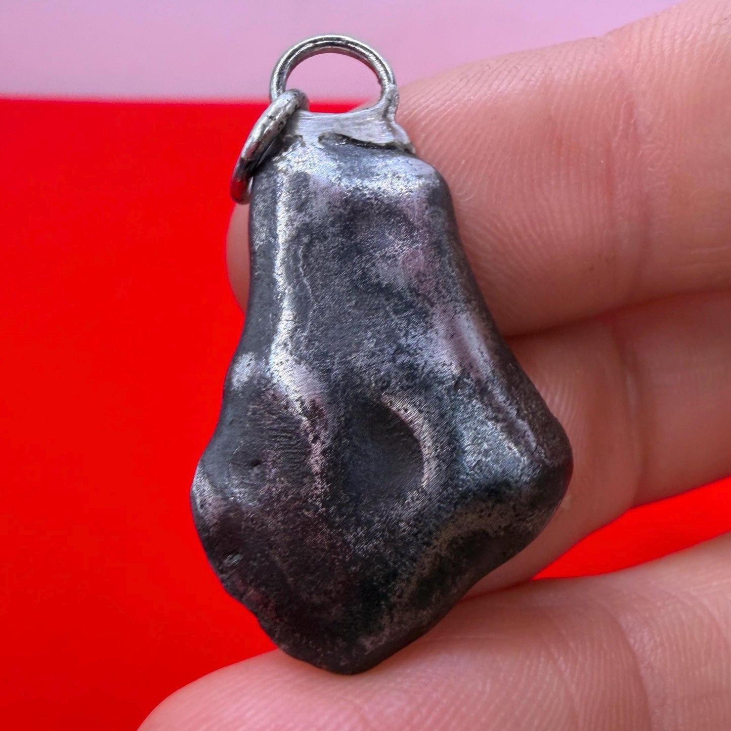 Sikhote-Alin Iron Meteorite Pendant: Astronomy Space Gift, 8.83g