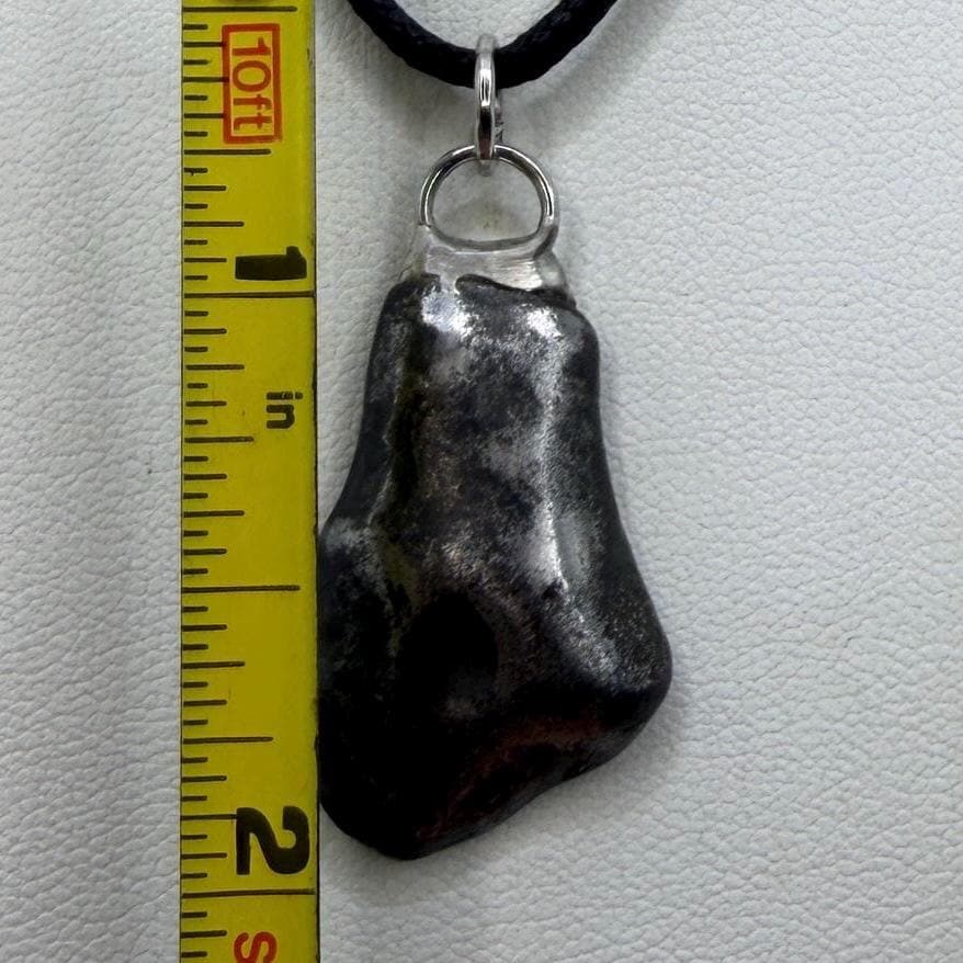 Sikhote-Alin Iron Meteorite Pendant: Astronomy Space Gift, 8.83g