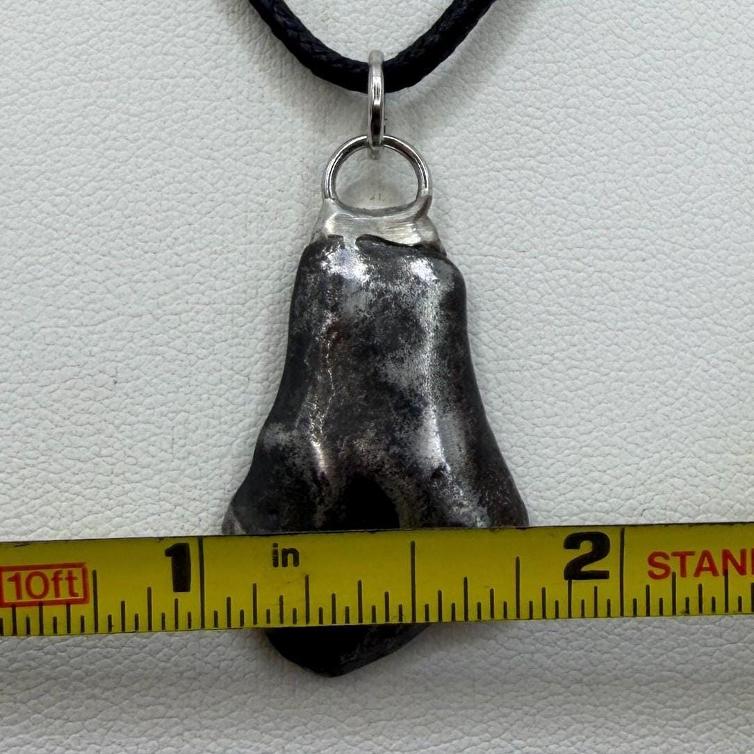Sikhote-Alin Iron Meteorite Pendant: Astronomy Space Gift, 8.83g