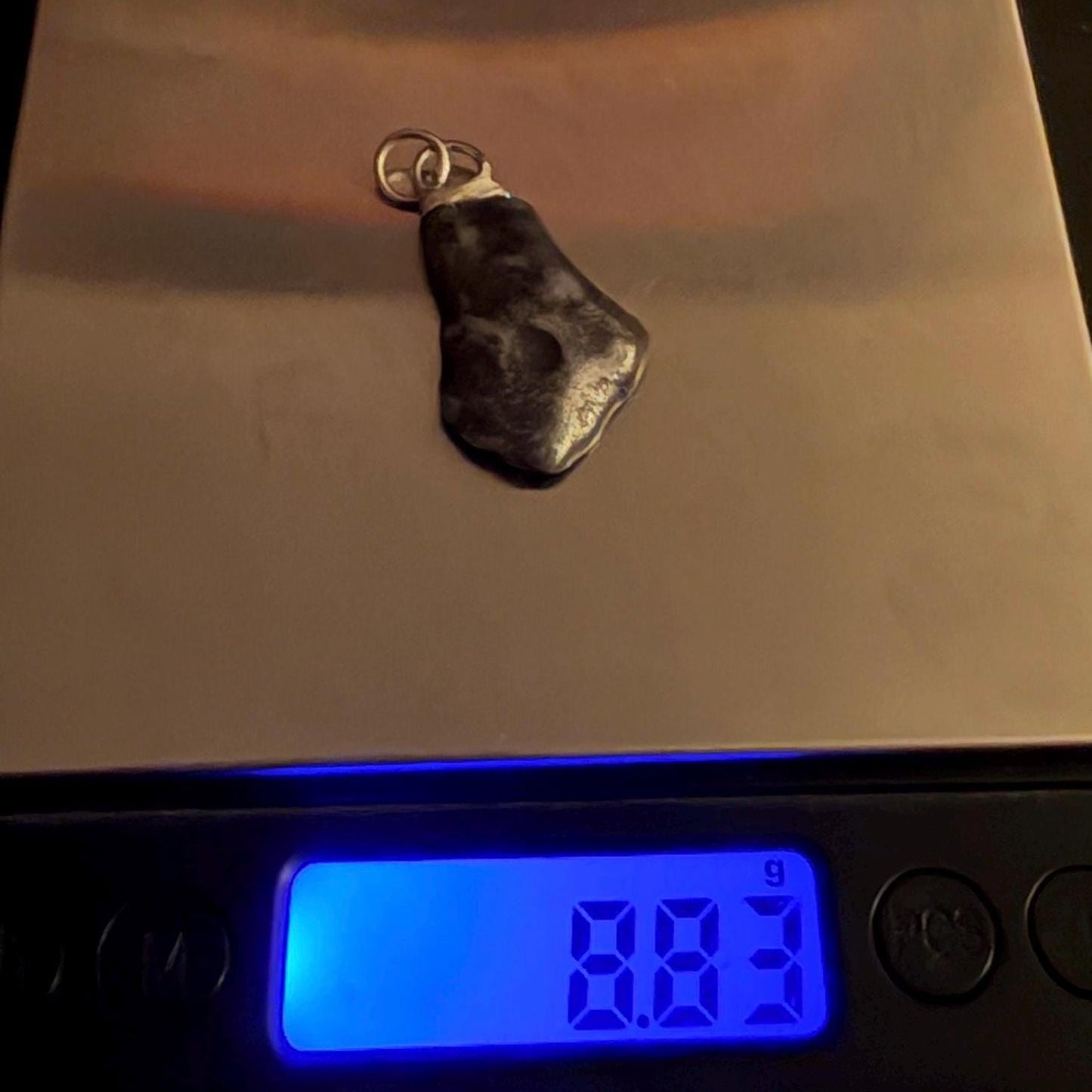 Sikhote-Alin Iron Meteorite Pendant: Astronomy Space Gift, 8.83g