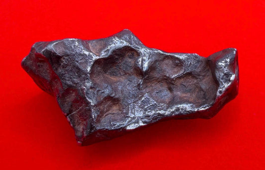 Agoudal Iron Meteorite Specimen: Sculptural Meteorite, Authentic Meteorite, IIAB Hexahedrite, 43.29 grams