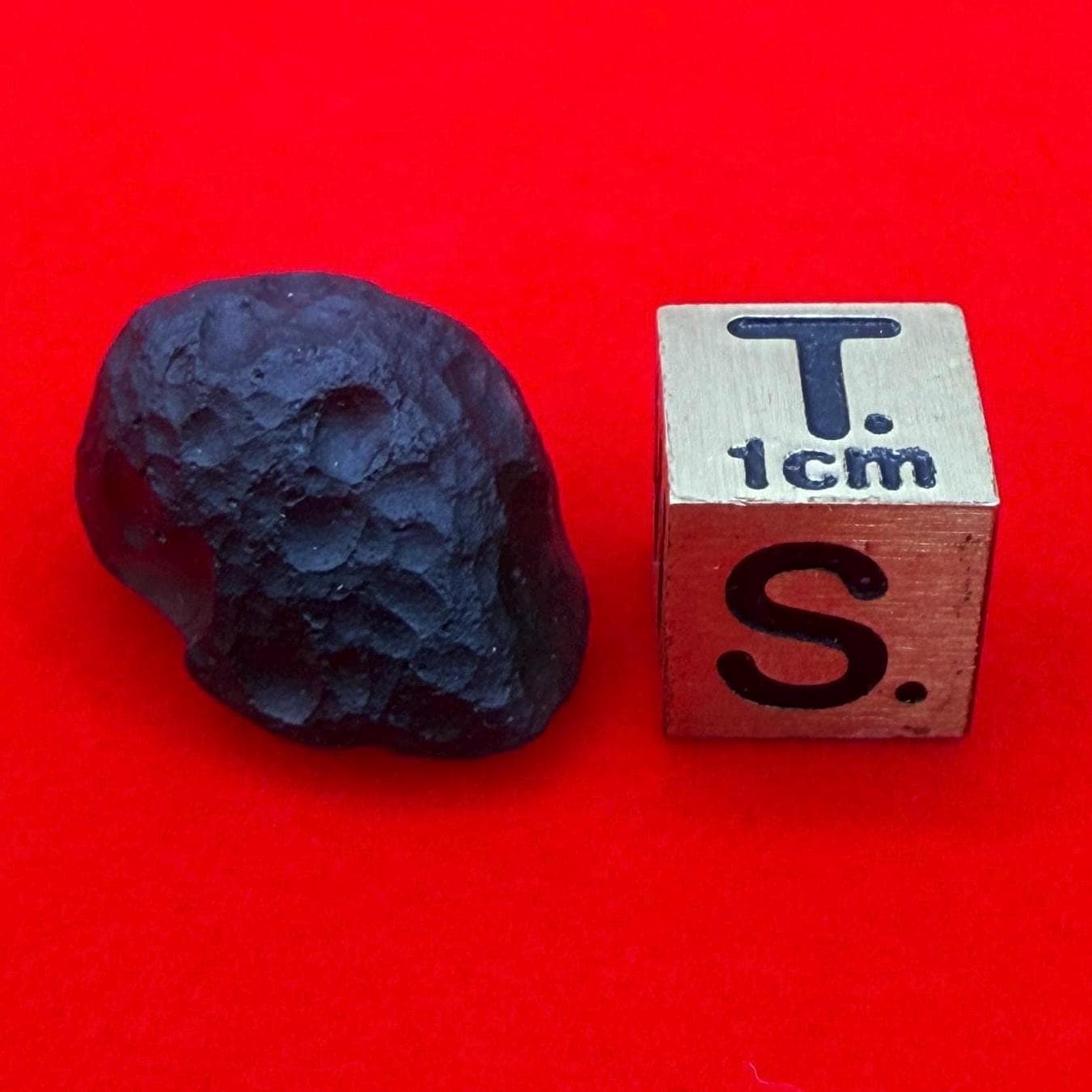 Saffordite Stone: Rare Cintamani, Arizona Tektite -3.14 Grams