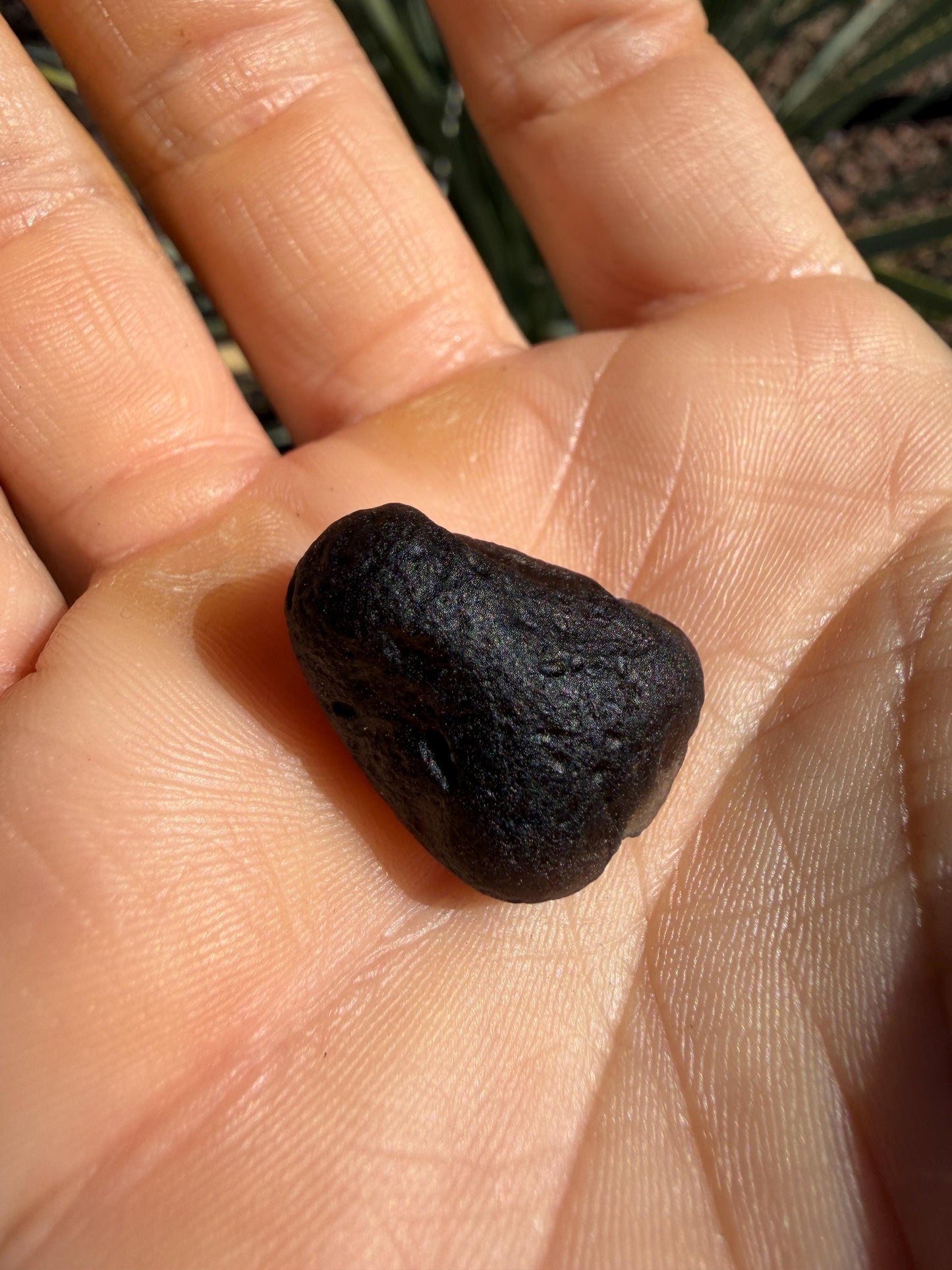 Saffordite Stone: Rare Cintamani, Arizona Tektite -4.93 Grams