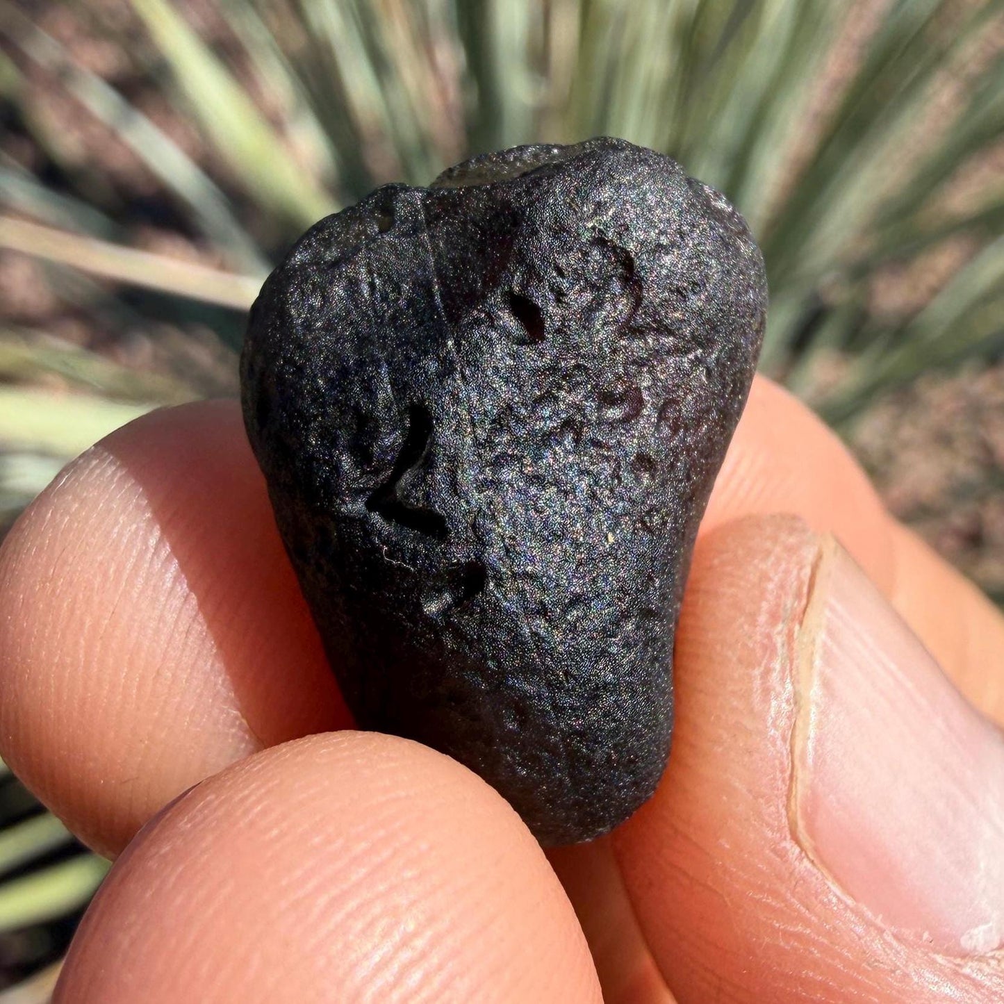 Saffordite Stone: Rare Cintamani, Arizona Tektite -4.93 Grams