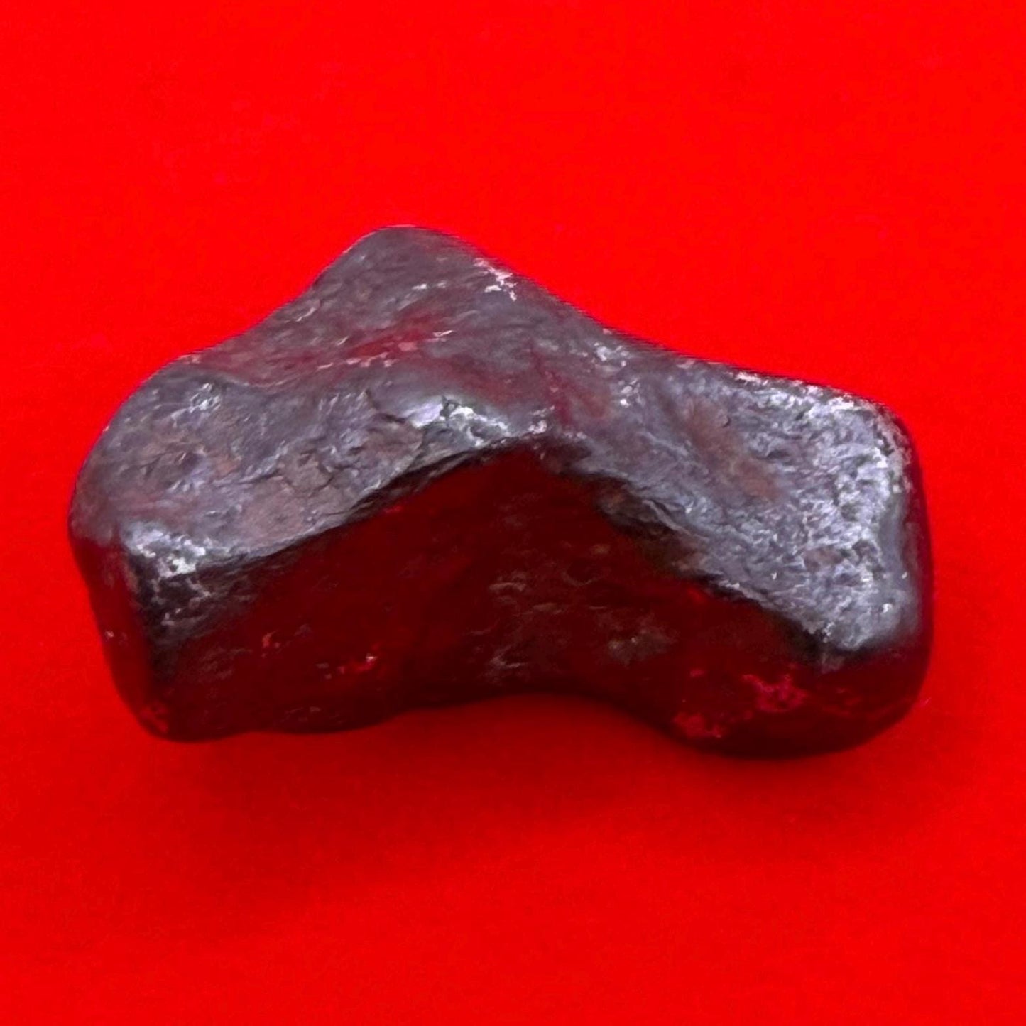 Agoudal Iron Meteorite Specimen: Authentic Meteorite, IIAB Hexahedrite, 8.58 grams