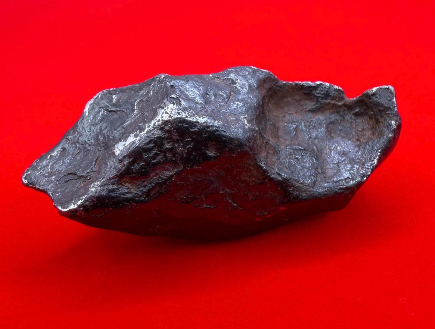 Agoudal Iron Meteorite Specimen: 46.28g, IIAB Hexahedrite, Morocco