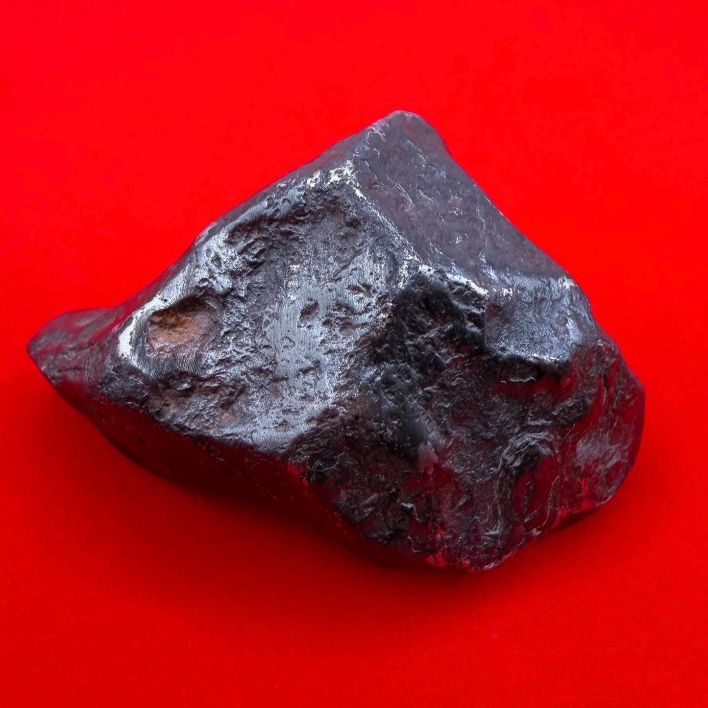 Agoudal Iron Meteorite Specimen: 56.01g, IIAB Hexahedrite, Morocco
